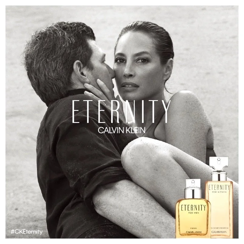 Christy Turlington Burns for Calvin Klein Eternity Campaign Mixes Sensuality & Maternal Health