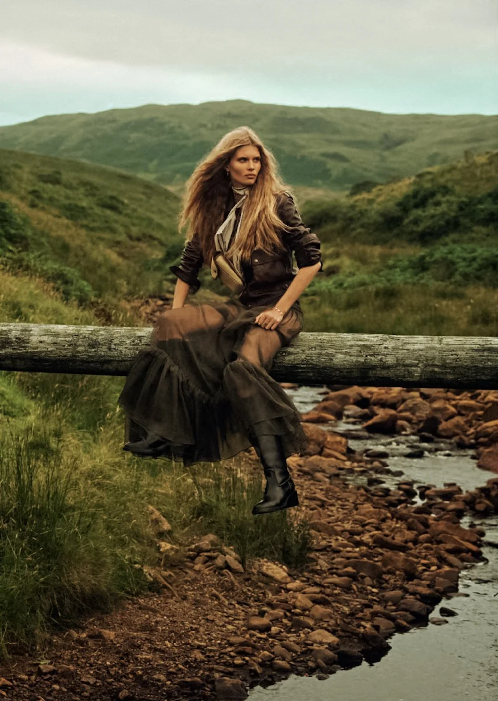 Lachlan Bailey Shoots Ida Heiner in 'Escape Artistry' for British Vogue January 2023