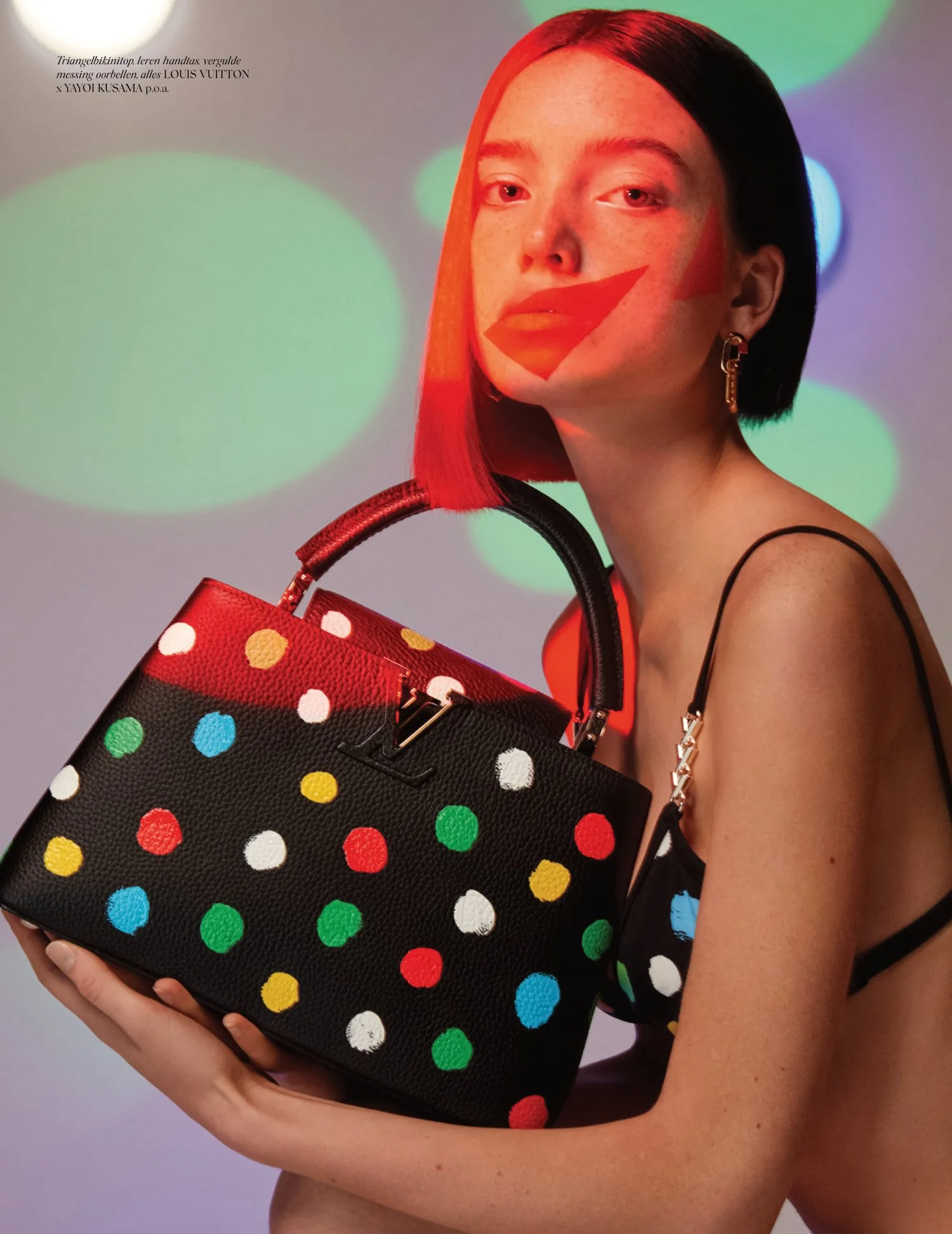 Louis Vuitton x Yayoi Kusama Collab Debuts in Vogue Netherlands January 2023 by Koto Bolofo