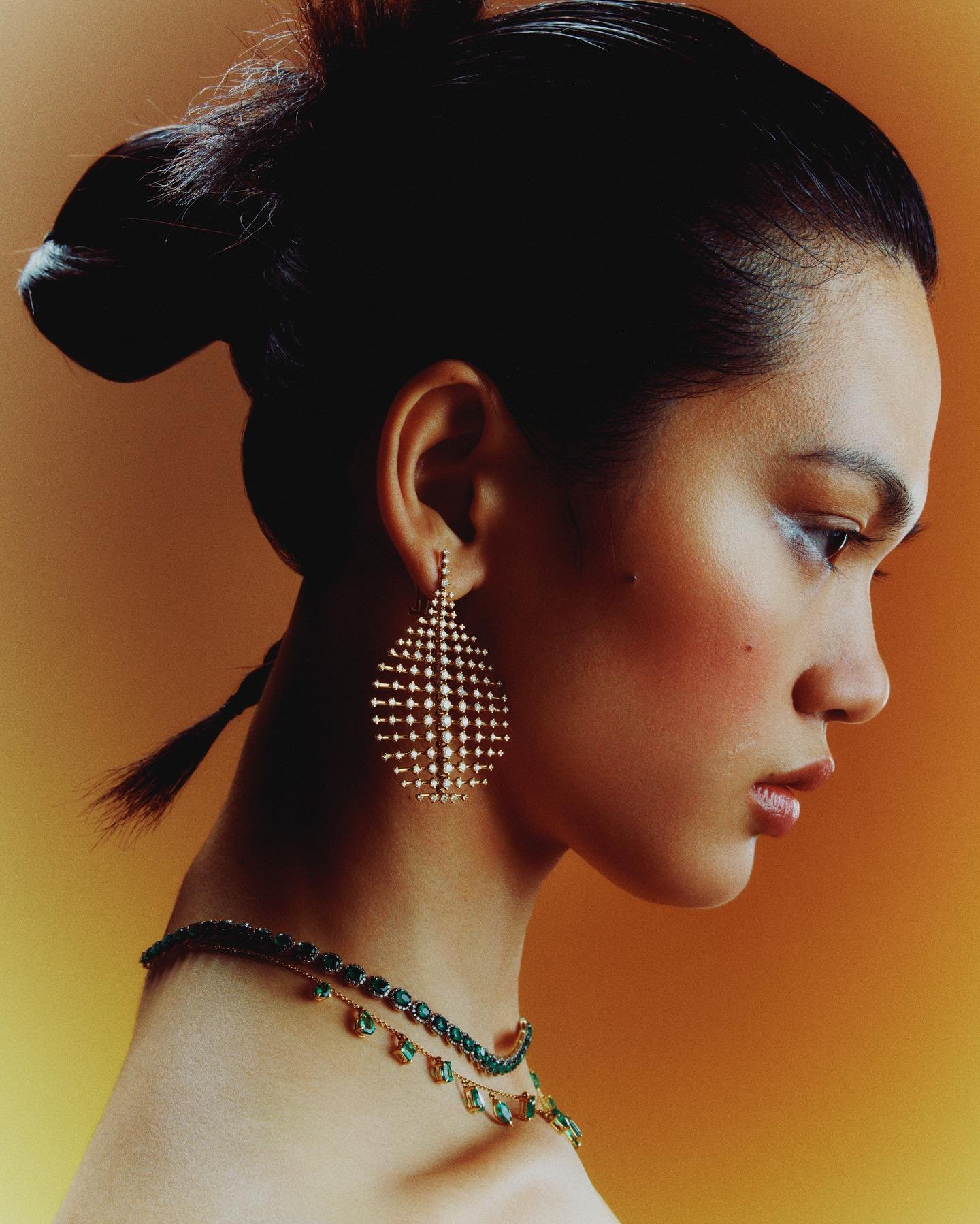 Qun Ye Layers Up Colorful Fine Jewelry Lensed by Clark Franklyn for Net-a-Porter