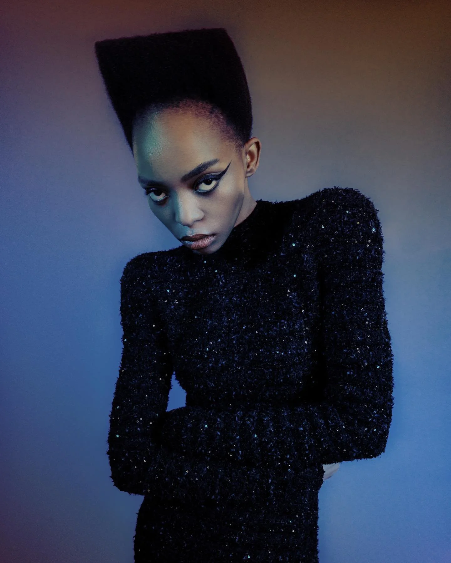 Bianca Mabaso In Couture Elegance by Tareck Raffoul for Vogue Arabia January 2023