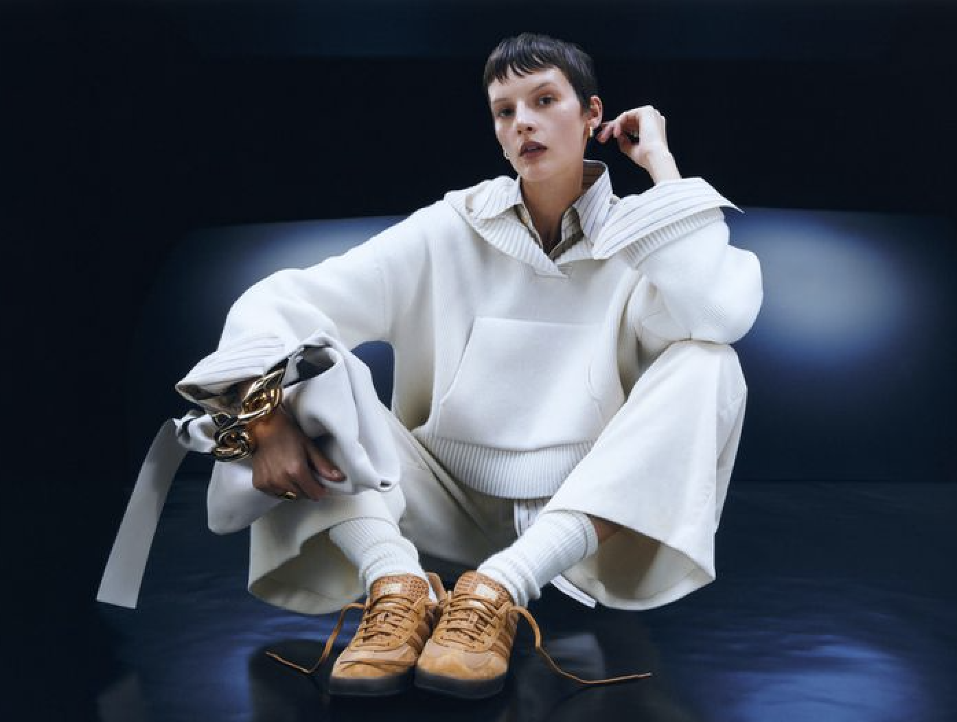Net-a-Porter's 'Wardrobe Foundations Campaign' with Sara Blomqvist Jan. 2023