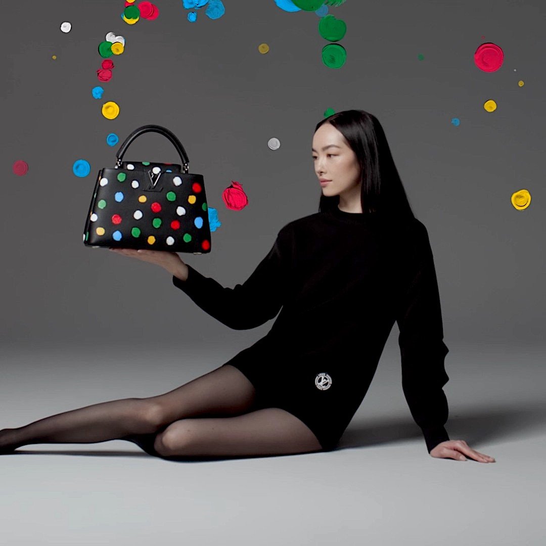Bella Hadid for Louis Vuitton x Yayoi Kusama 2023 