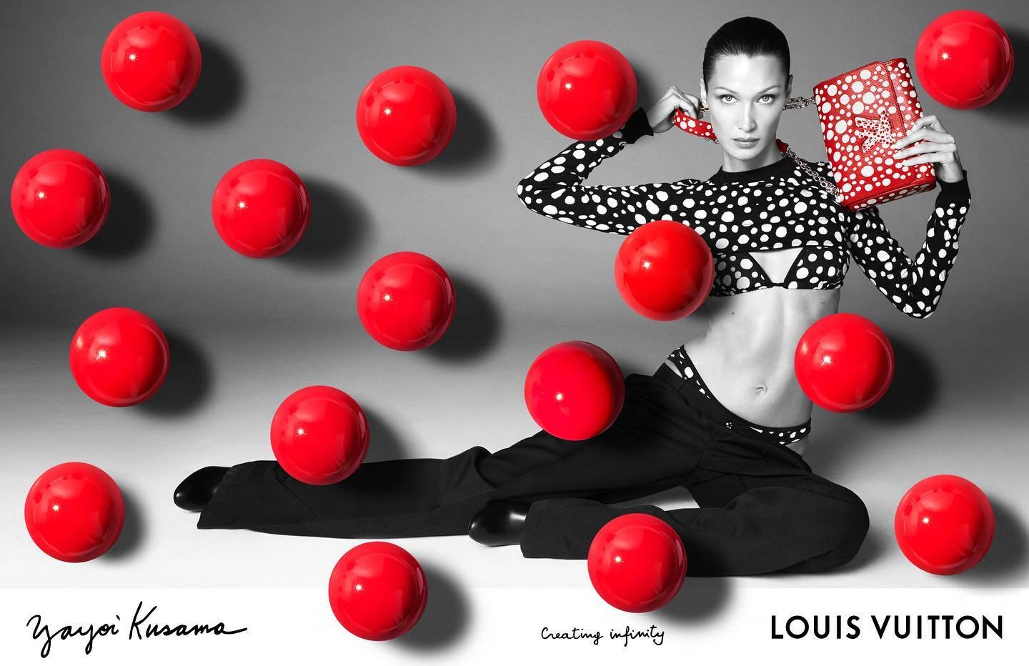Louis Vuitton x Yayoi Kusama 2023 Campaign by Steven Meisel — Anne