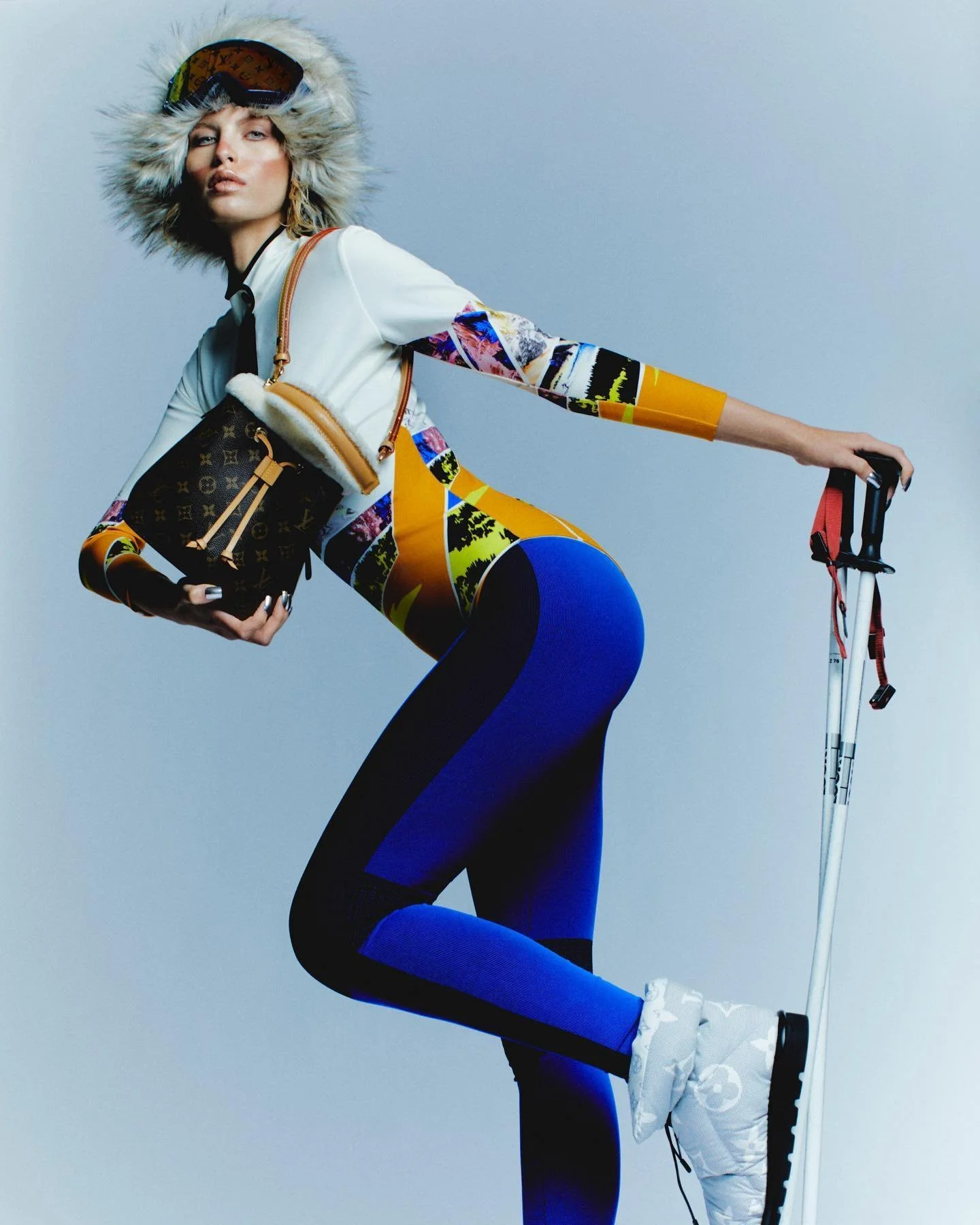 ELLE UK's Ski Glam Mashup Lensed by Lulu McArdle with Karolina Spakowski