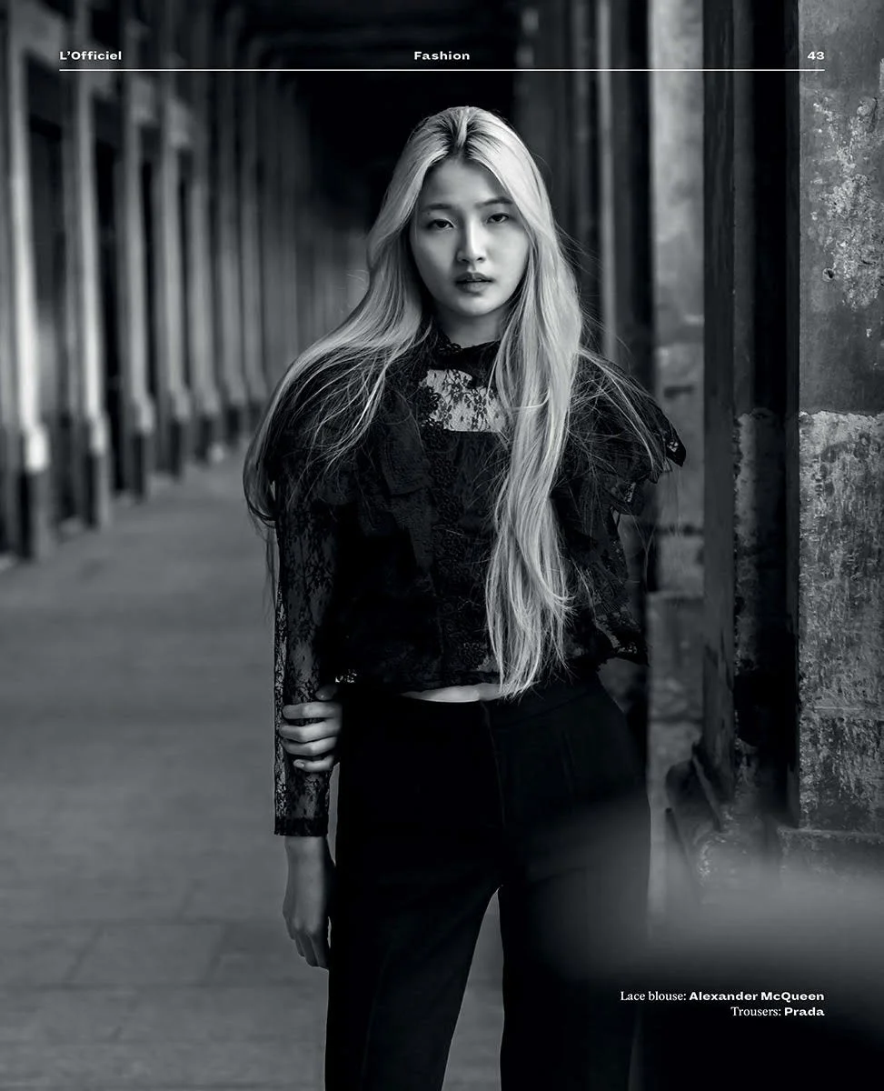 Siin Kim Is 'Melancholy in Paris', Lensed by Nicolo Novelli for L'Officiel India January 2023