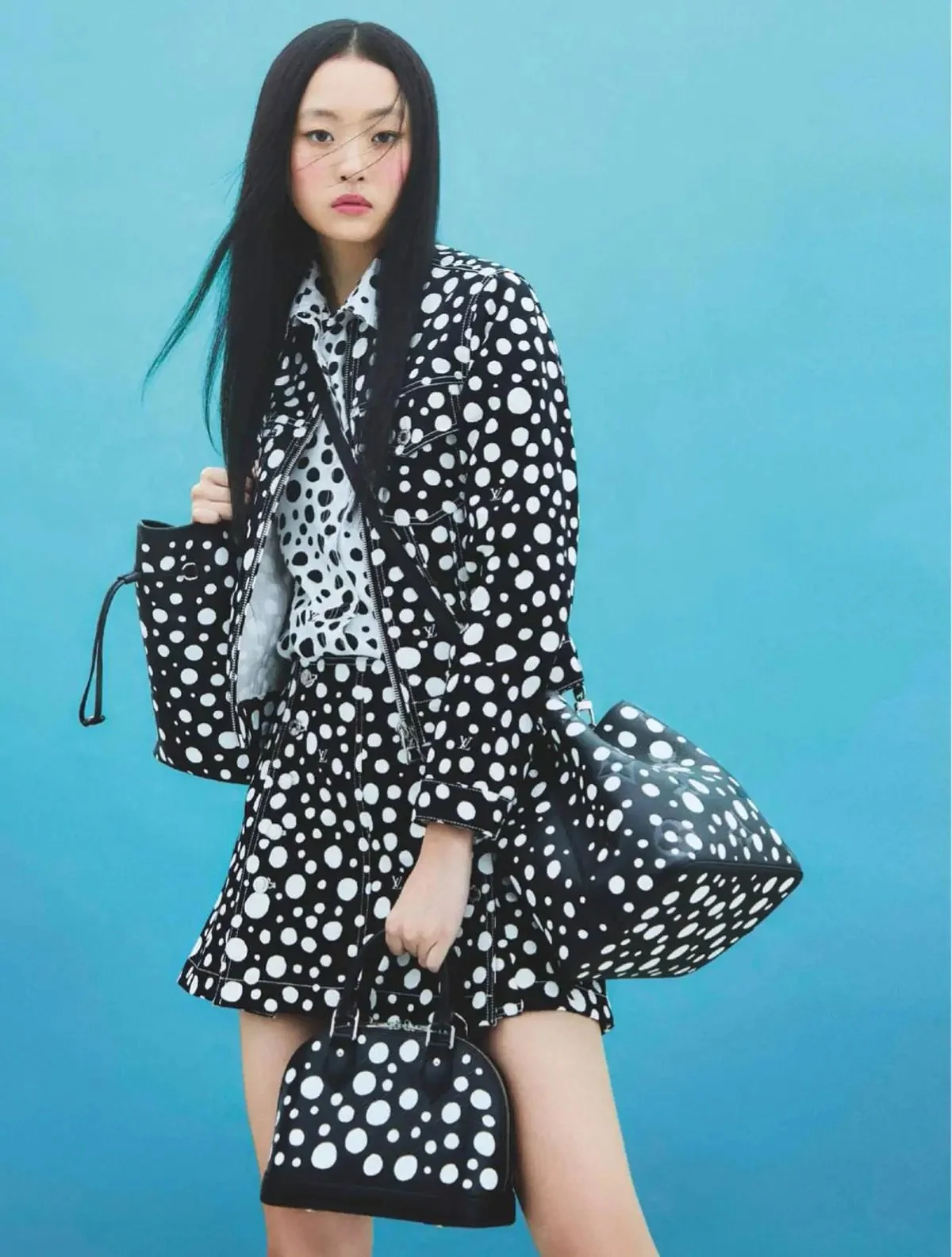 Xu Jing Wears Louis Vuitton x Yayoi Kusama for InStyle Spain January 2023