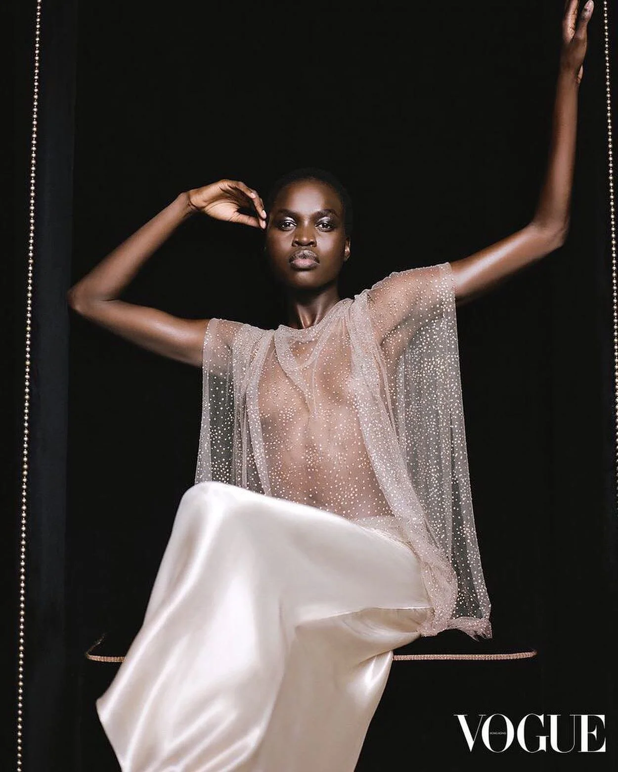 Nyawargak Gatluak Wears Giorgio Armani Lensed by Theresa Marx for Vogue Hong Kong