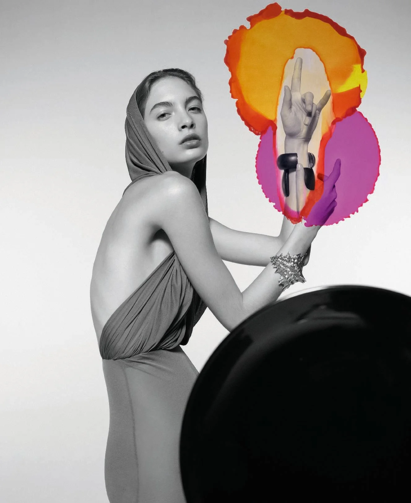 Rolf Schrader in 'The Drop' by Viviane Sassen for Harper's Bazaar Italia No. 2 2023