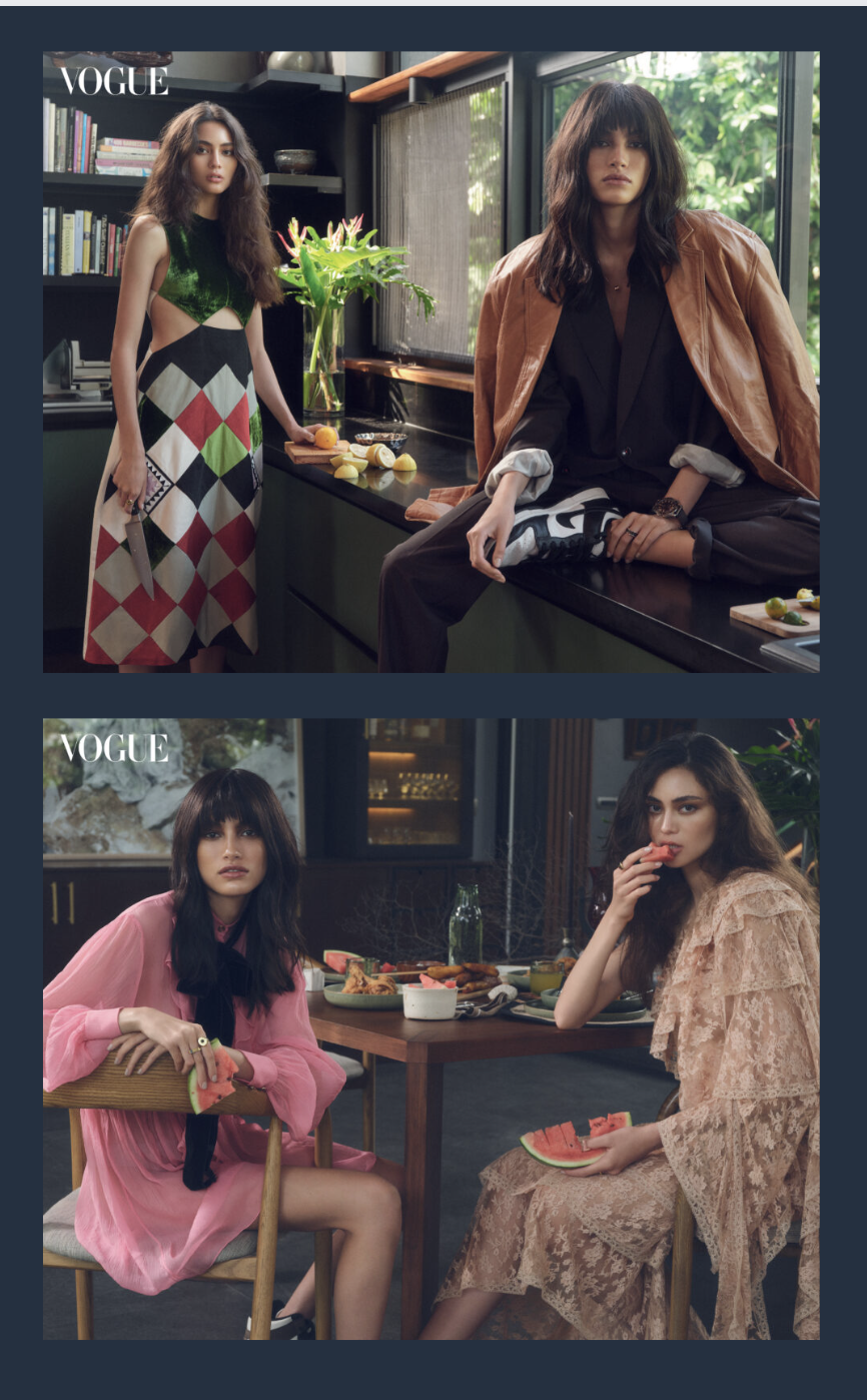 Sharif Hamza Captures Boho Style with Daniela and Jasmyn in Vogue Philippines March 2023