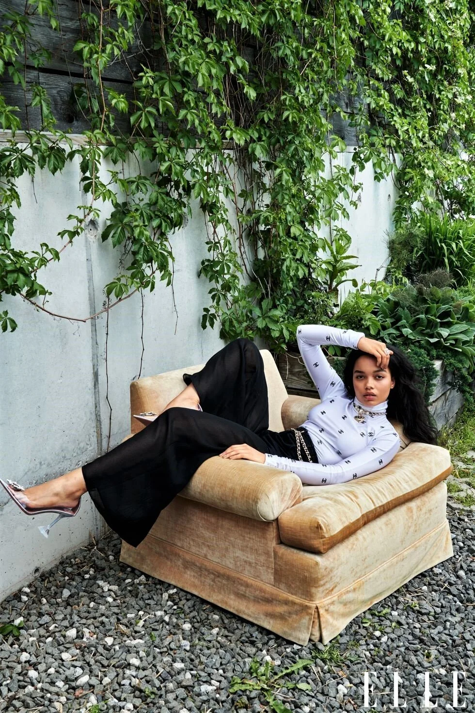 'Gossip Girl' Whitney Peak Covers ELLE US August Digital by Matthew Kristall