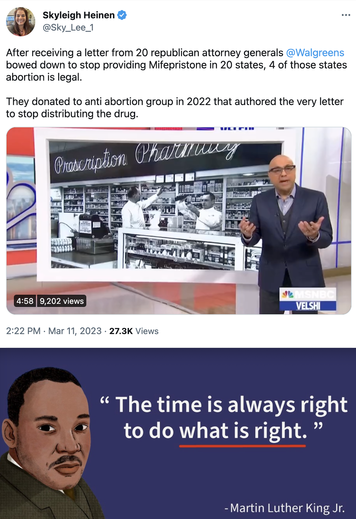 CEO Roz Brewer's Walgreens Donated in 2022 to Red State AG's No Abortion Pills Letter Group