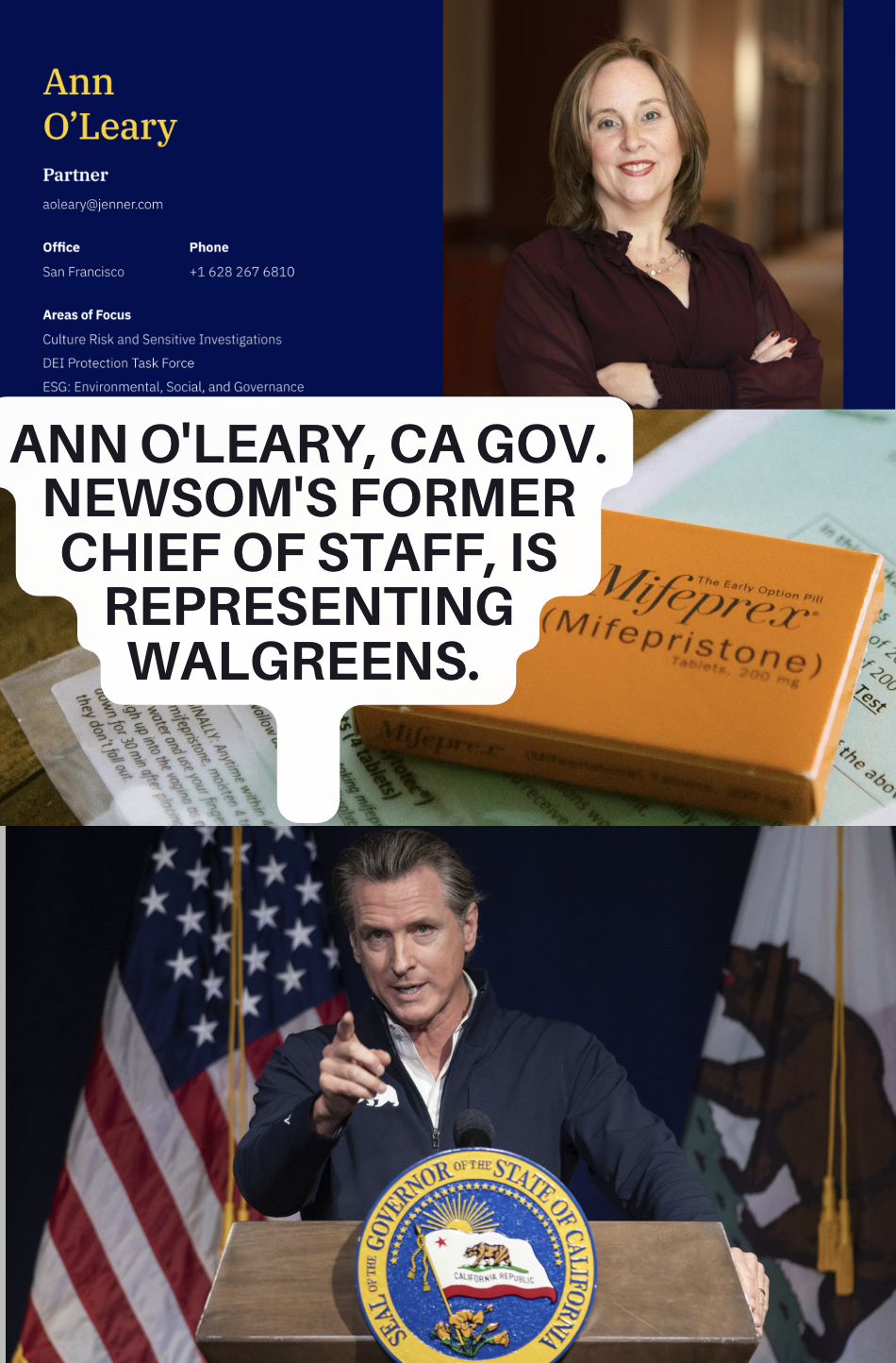 Walgreens CEO Brewer Hired Gov. Newsom's Former Chief of Staff to Negotiate Abortion Pills