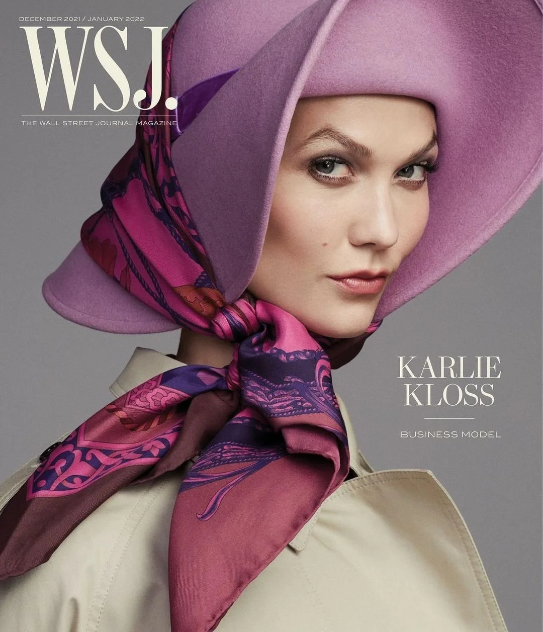 Karlie Kloss Covers WSJ Magazine December/January 2022 Digital by Ethan James Green