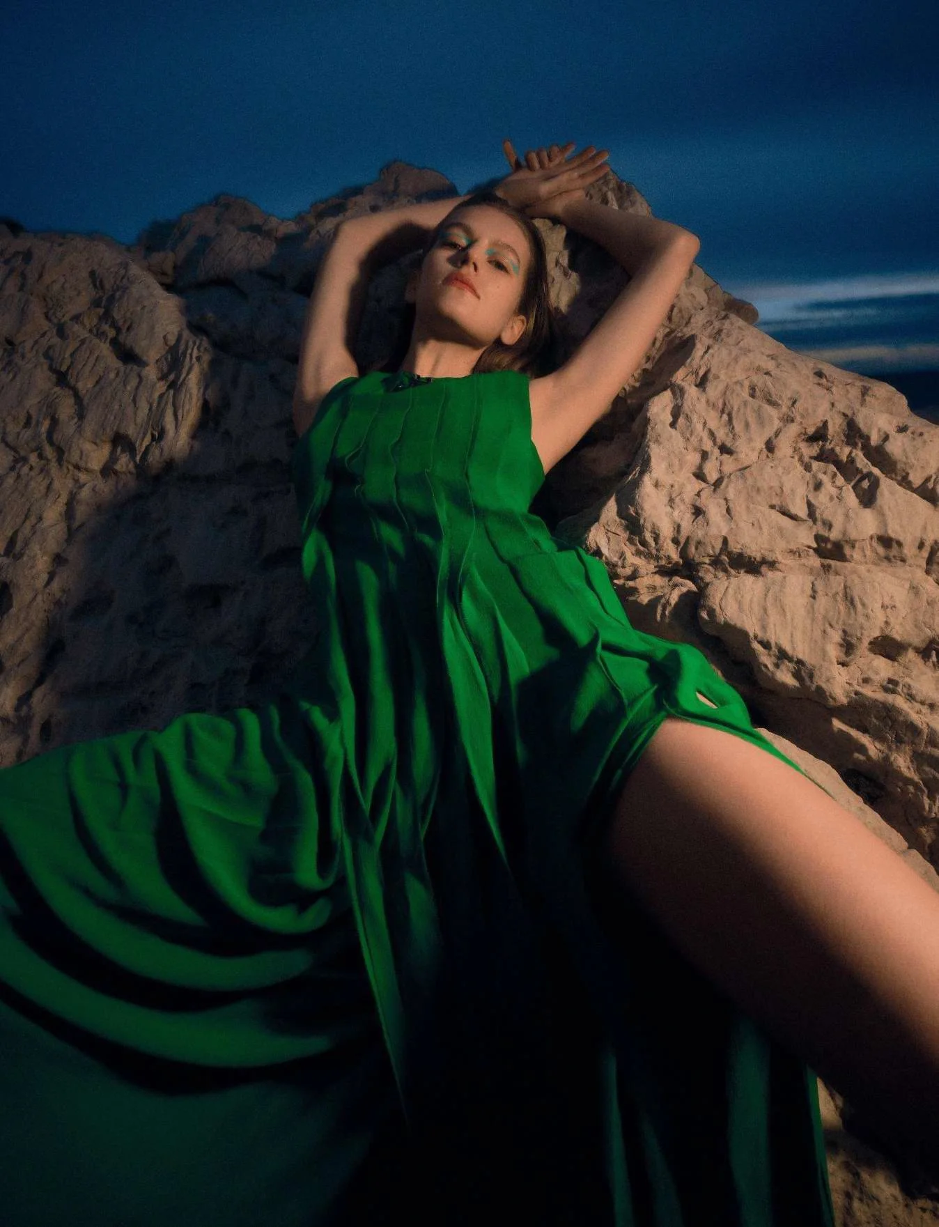 Sea Goddess Charlotte Touya by Julien Vallon for Numéro France 237 March 2023