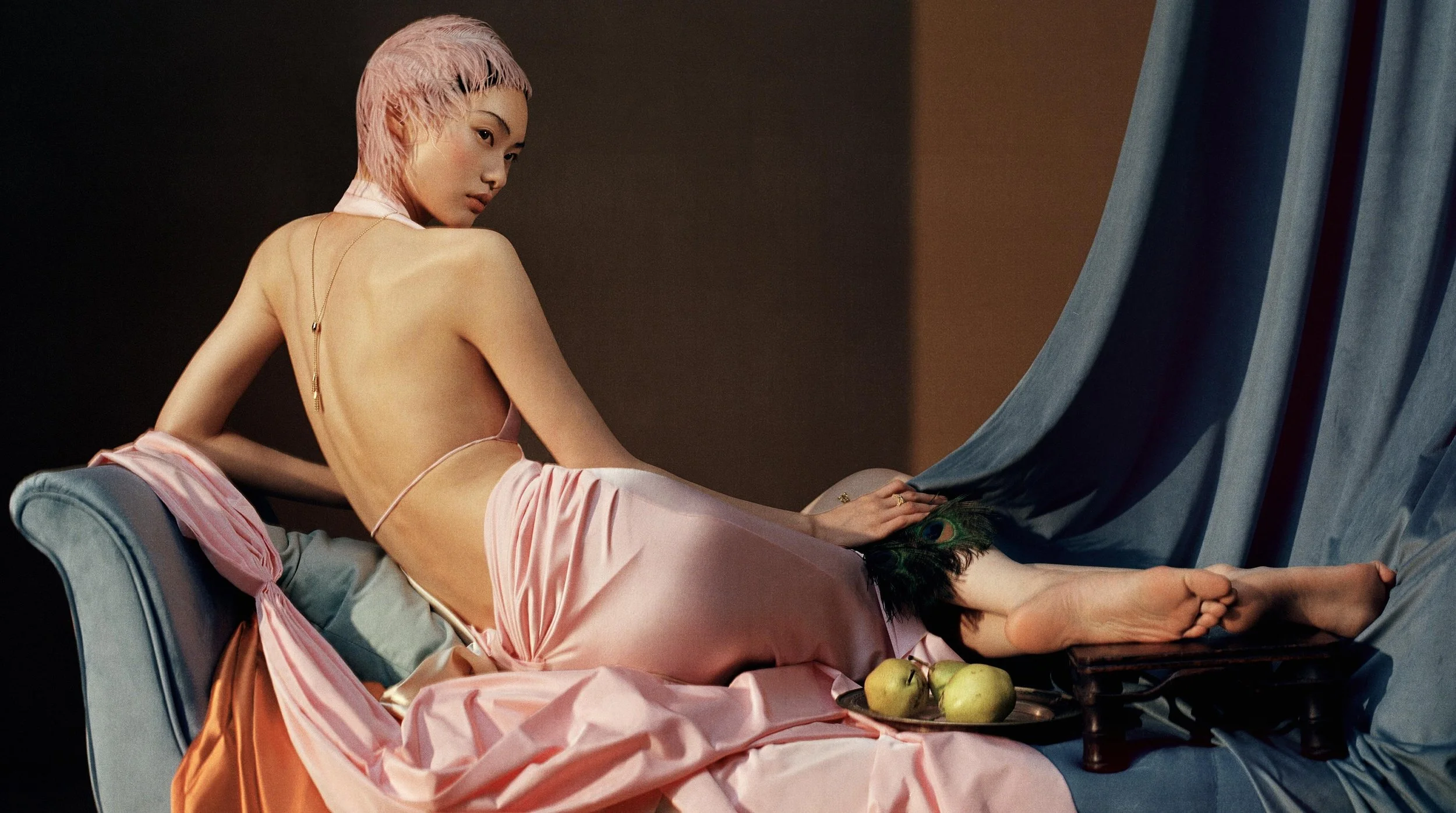  He Cong for Marie Claire China inspired by Jean Auguste Dominique Ingres  La Grande Odalisque  