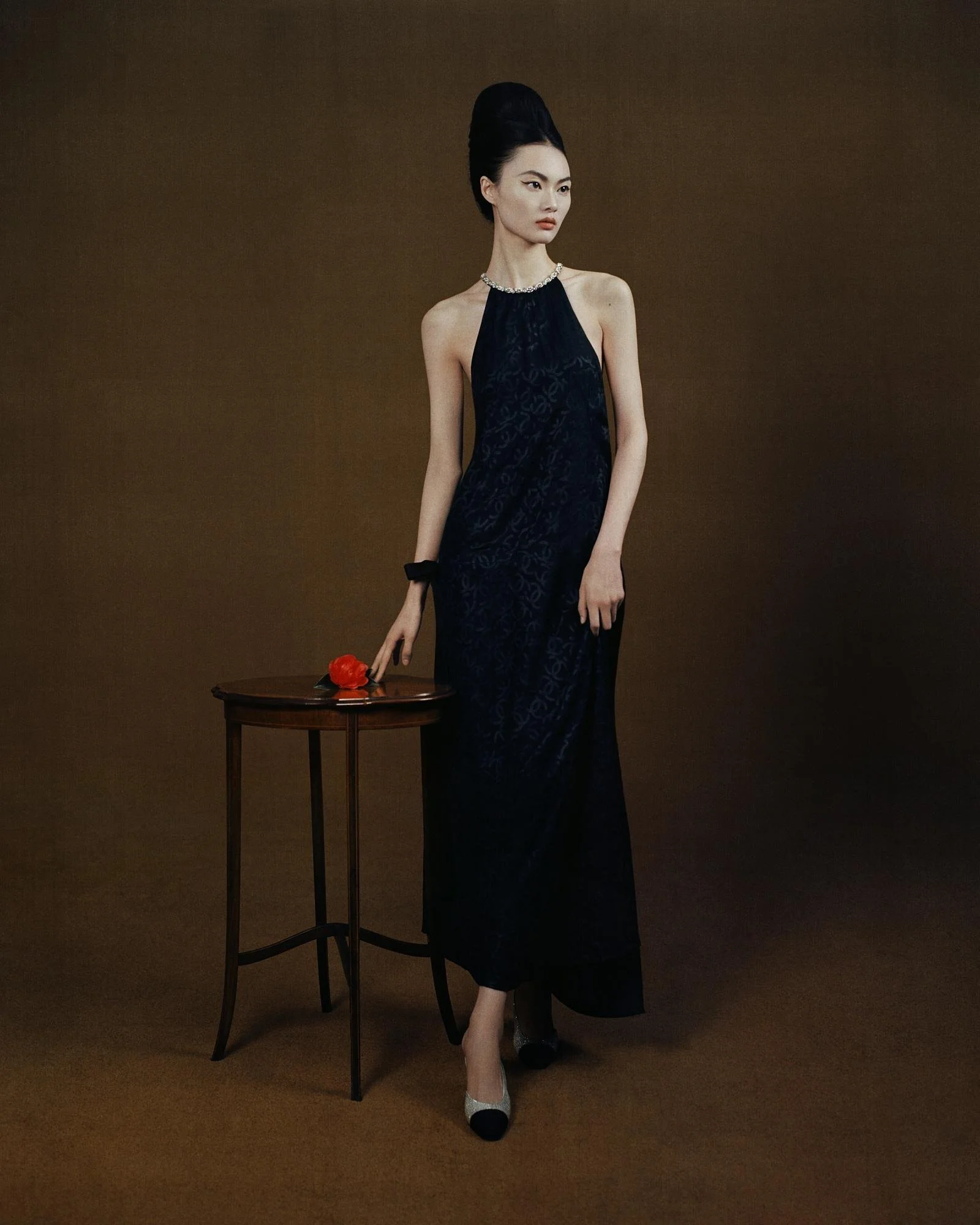  He Cong for Marie Claire China inspired by John Singer Sargent  Madame X.  