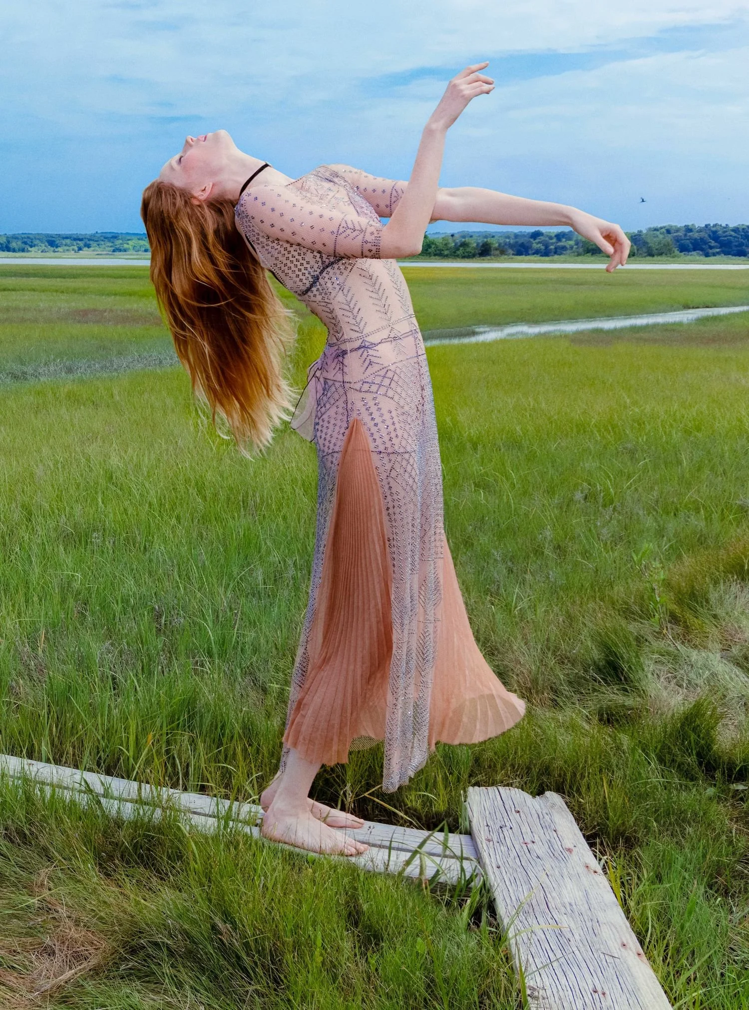 Rianne Van Rompaey's Dreamy Fashion Story by Inez & Vinoodh for ELLE US October 2022