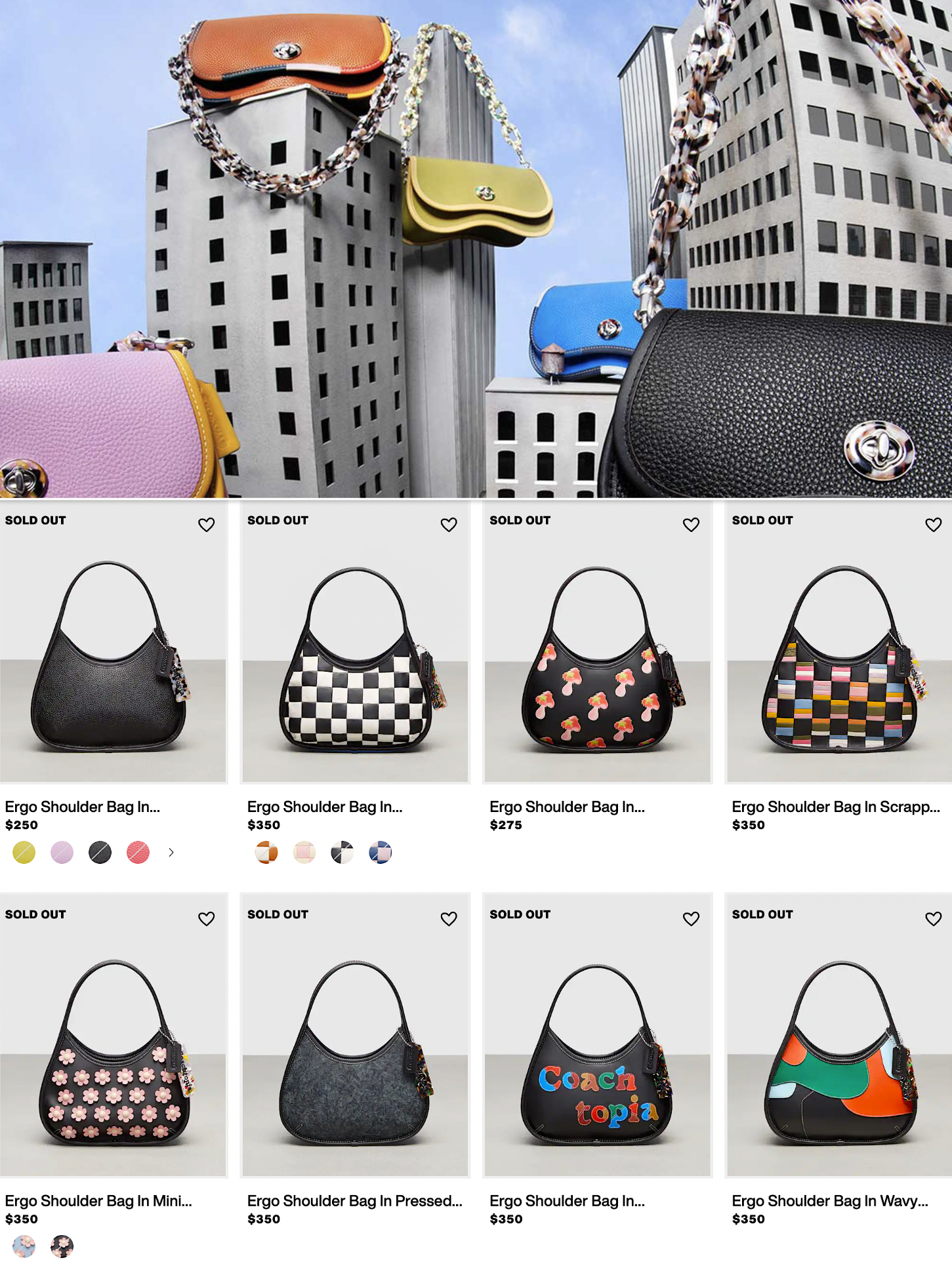 COACHTOPIA Scrappy Bags 'Think Different' and Sell Out on Coach Website