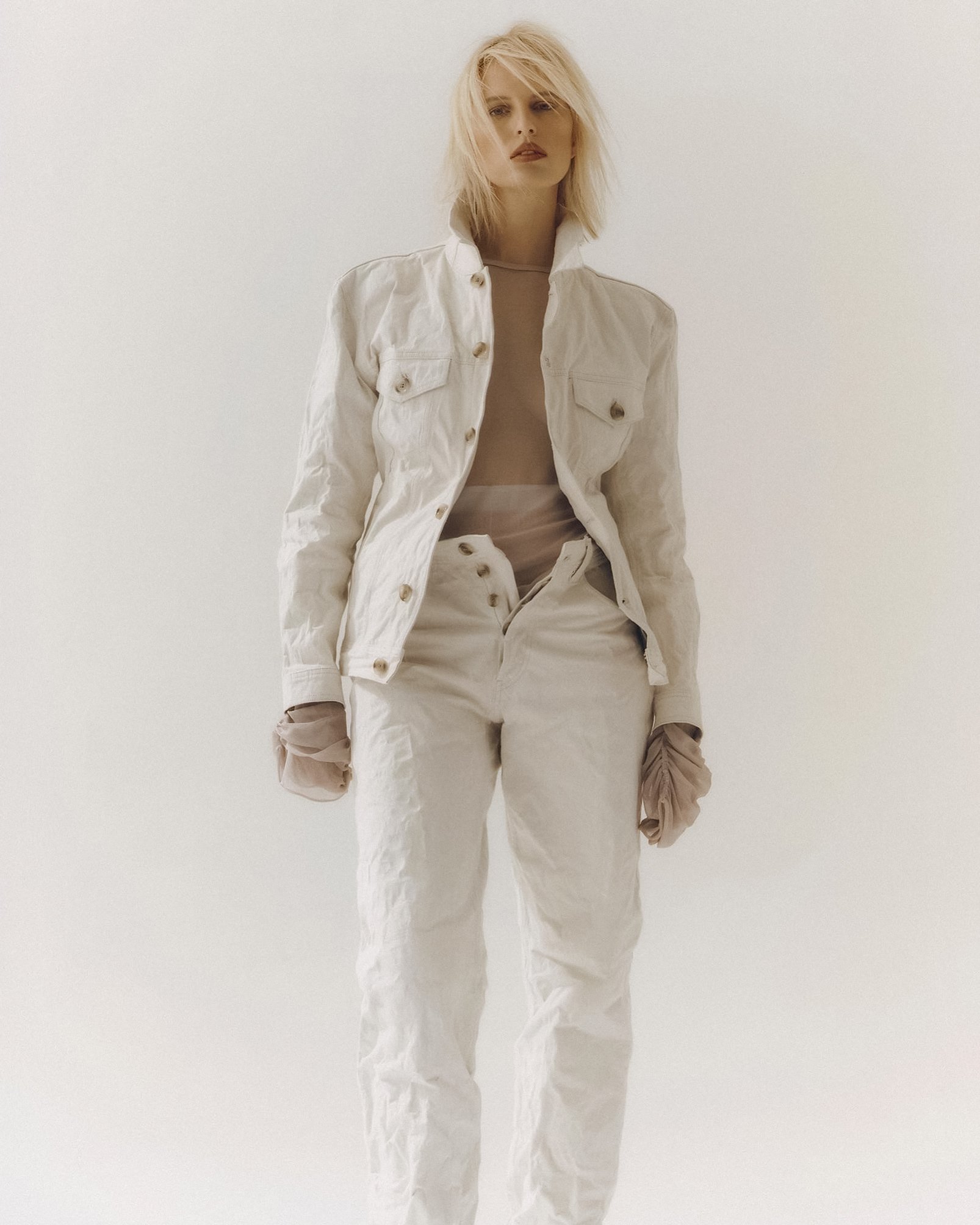 Karolina Kurkova In Neutral Menswear Style Vogue Czech June — Anne of ...