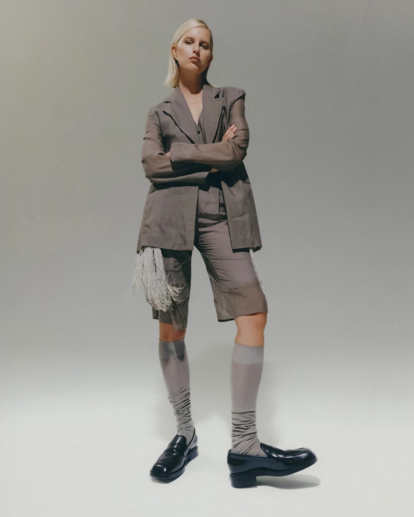 Karolina Kurkova In Neutral Menswear Style Vogue Czech June — Anne of ...