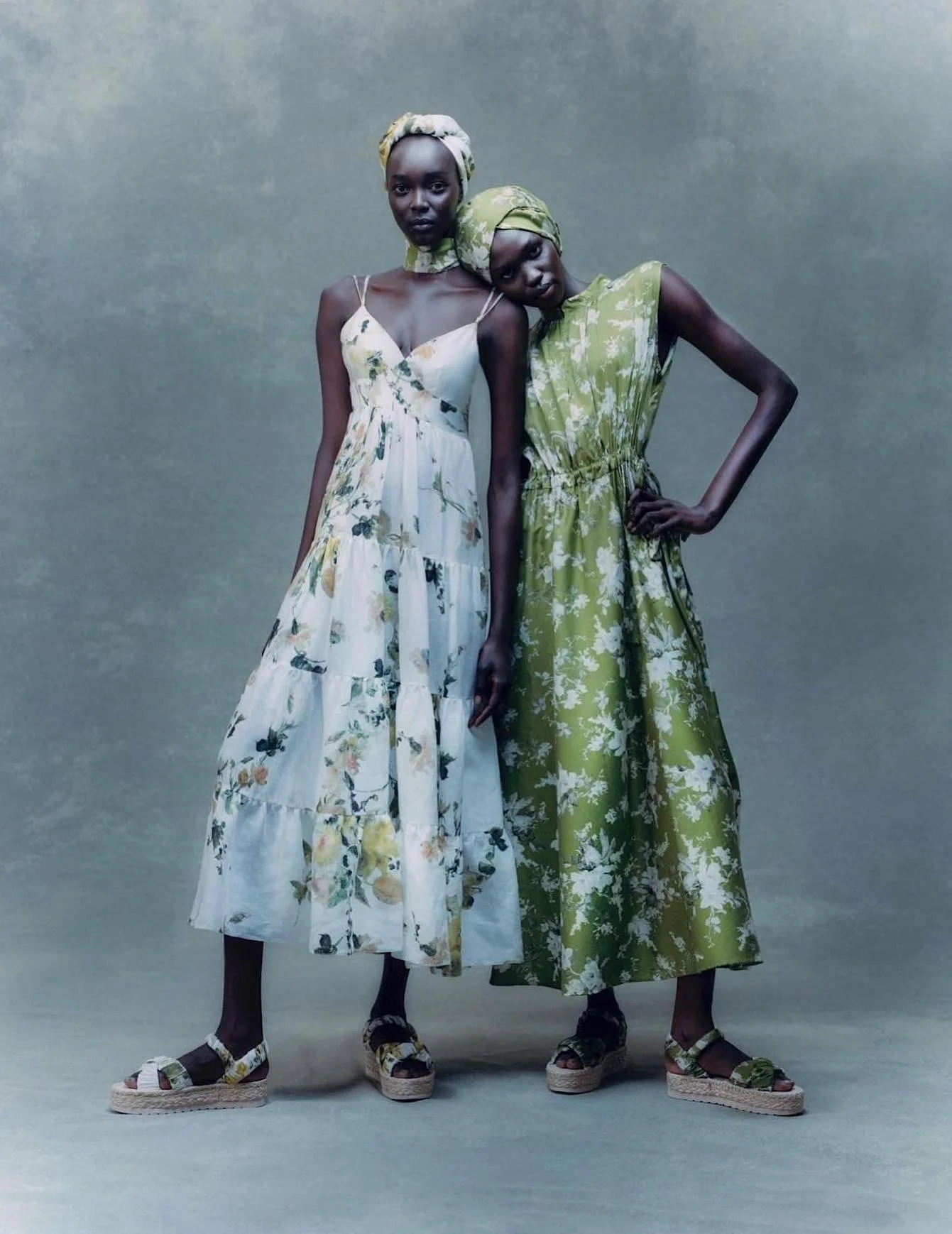 Erdem's Vacation 2023 Collection With Anok Marial and Ayuol Manyok Lensed by Trinity Ellis