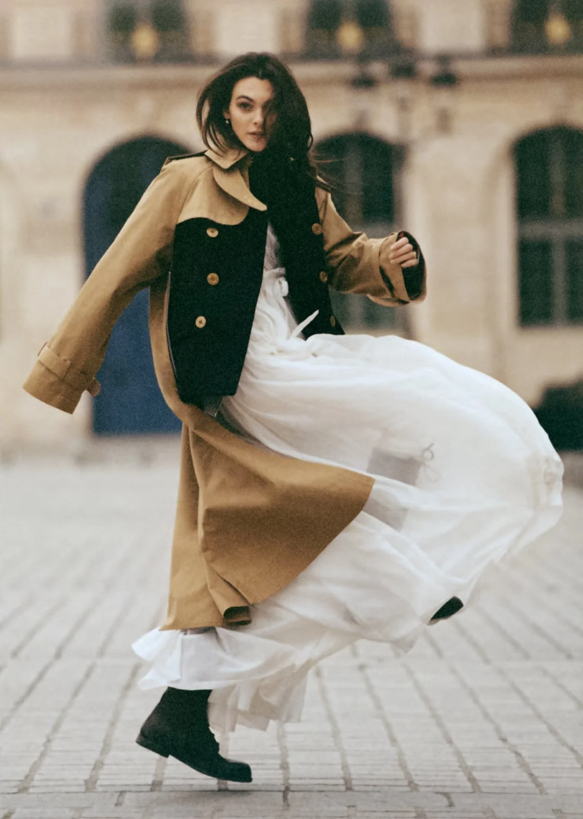 Vittoria Ceretti in Paris by Dan Martensen in 'C'est la Vie' for British Vogue June 2023