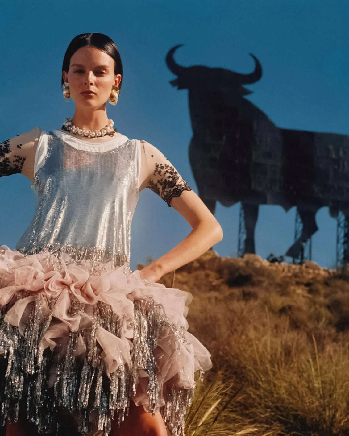 Aylah Petersen in 'Cruce de Caminos' by David Gomez Maestre for Vogue Spain May 2023