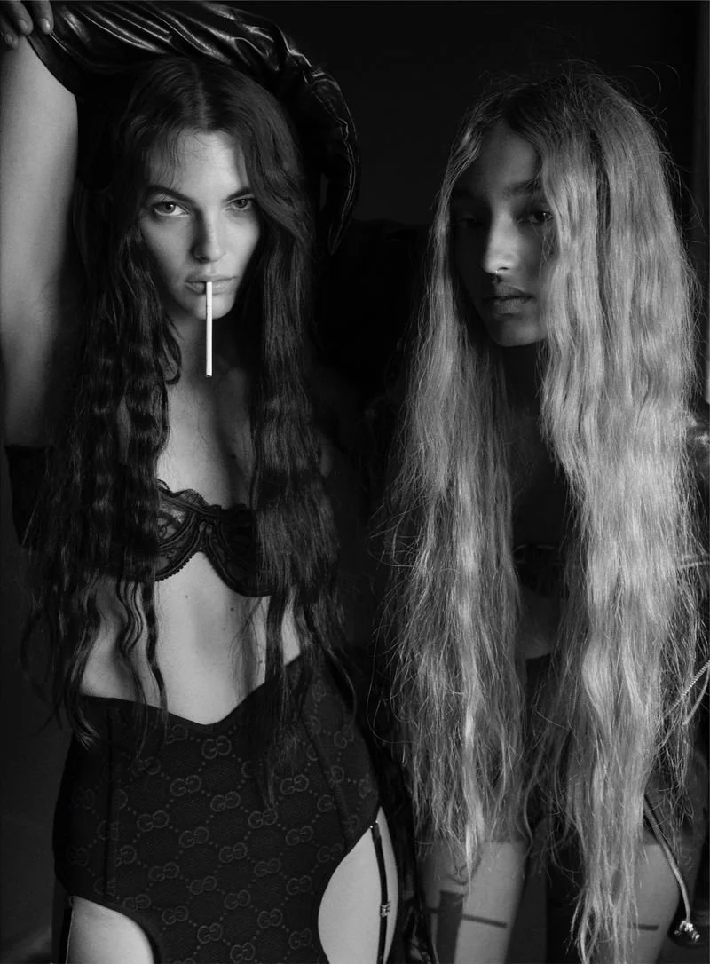 Mona Tougaard and Vittoria Ceretti in 'CODEPENDENCY' for 032c by Sebastian Faena