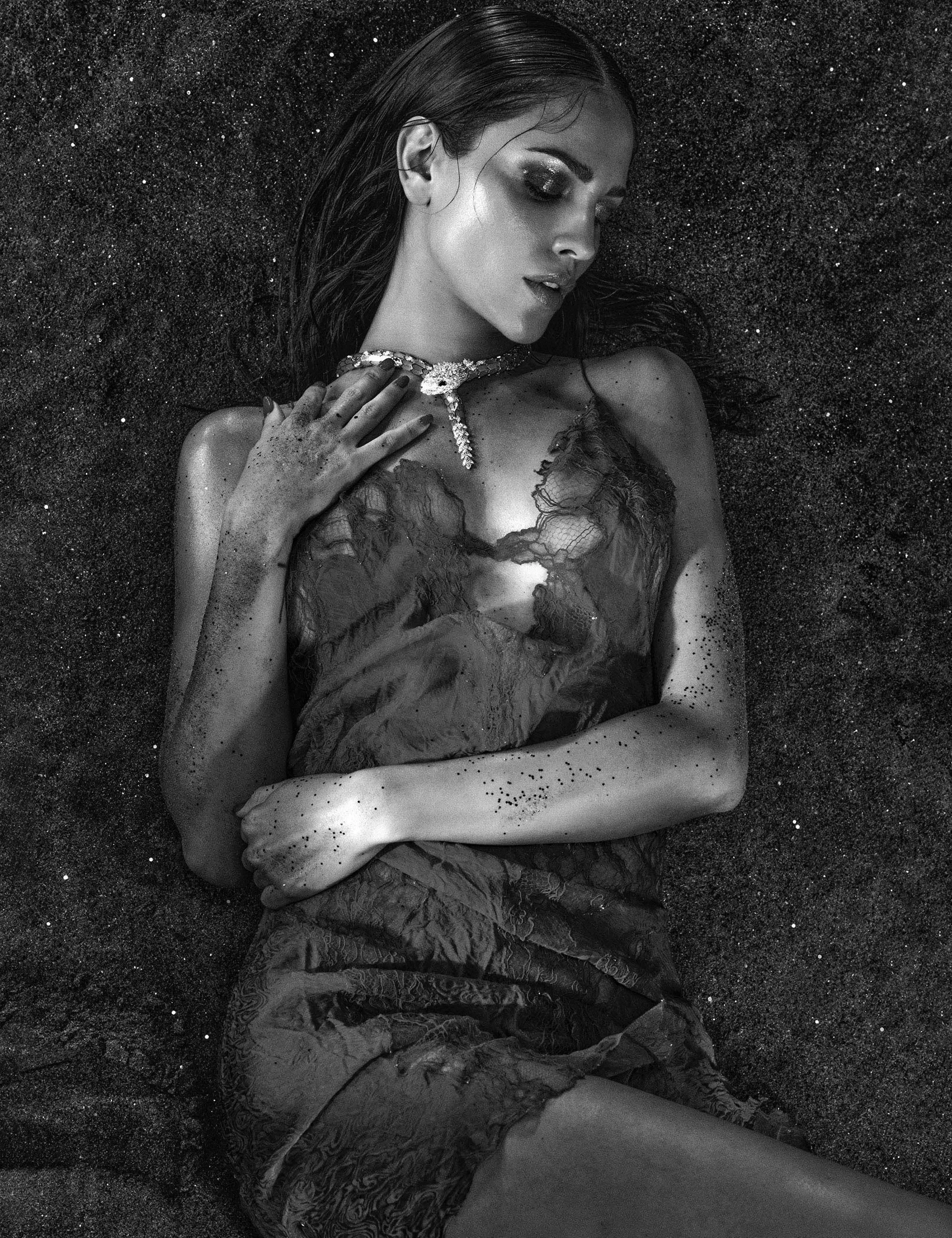 Bulgari's Eiza González in L'Officiel Paris Wonder Women Issue by Nick Thompson 