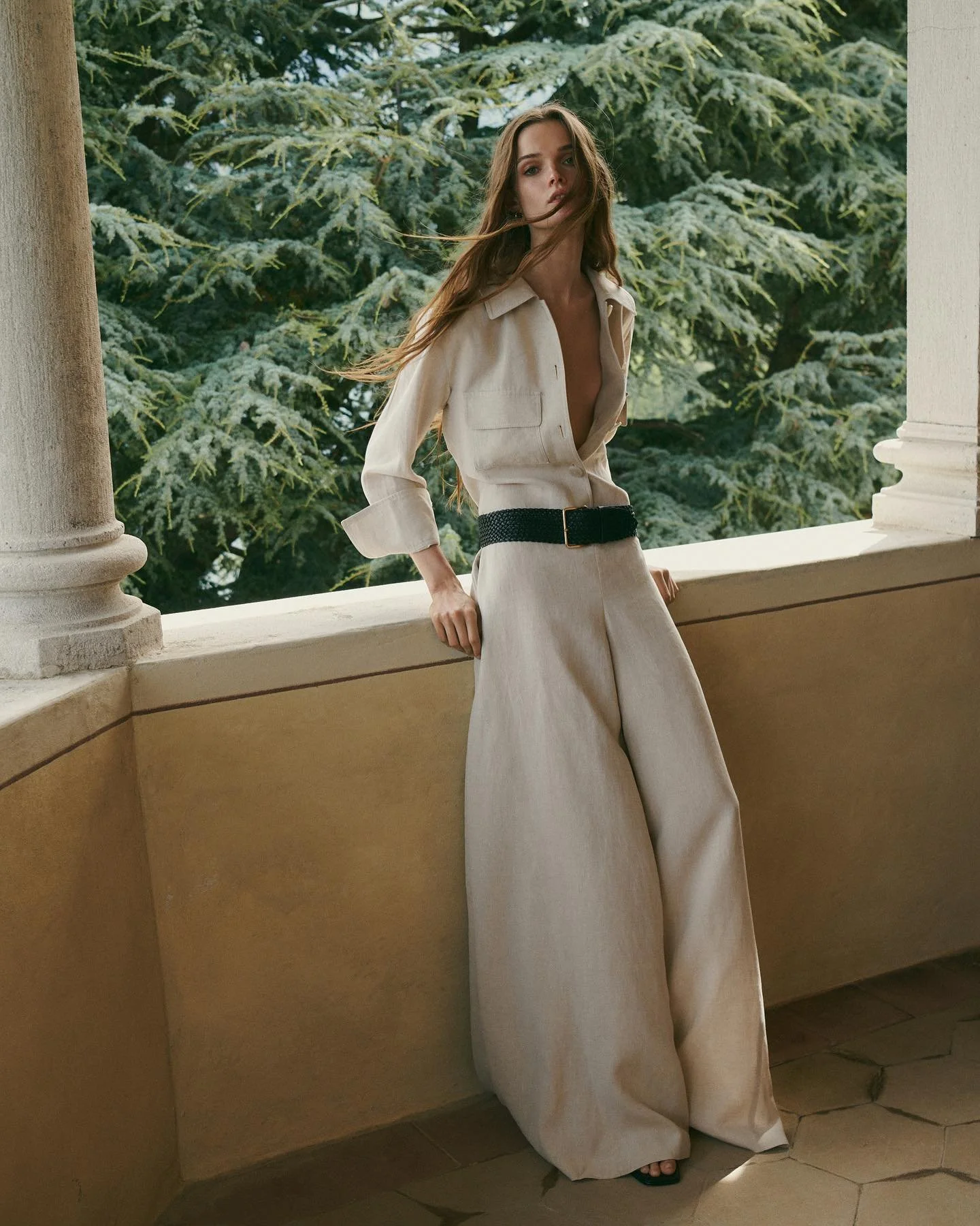 Lulu Tenney in 'Lago Di Como' Italian Summer Style for Massimo Dutti July 2023 