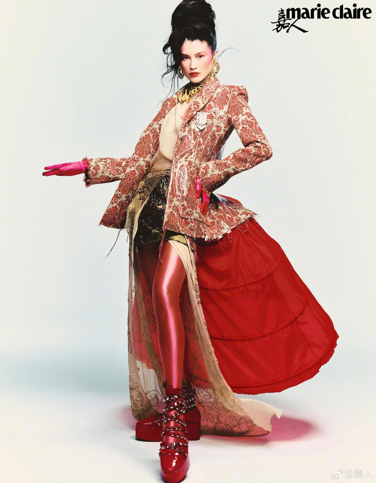 Sui He's Posh Fashion Extravaganza by Nick Yang for Marie Claire China August 2023