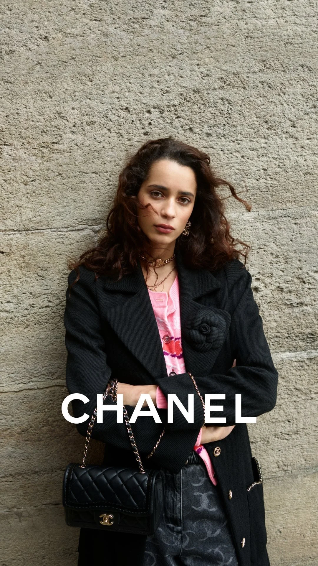 Iman Perez Poses in Chanel Pre-Fall-Winter 2023 Paris Images by