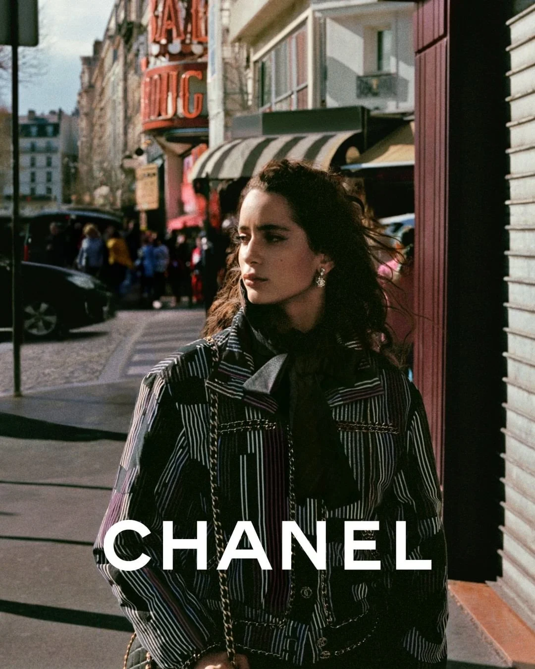 Iman Perez Poses in Chanel Pre-Fall-Winter 2023 Paris Images by Malick Bodian