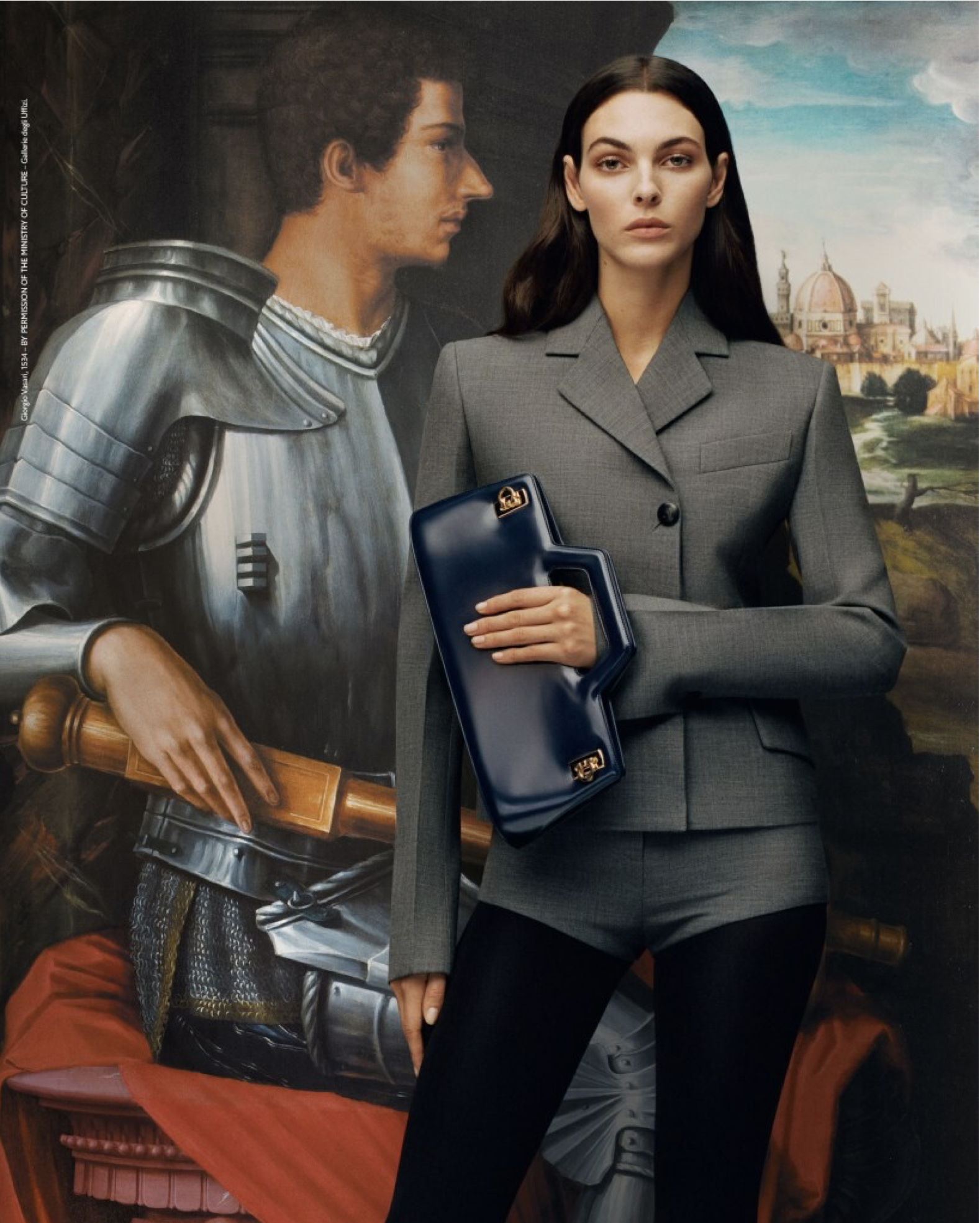 Ferragamo New Renaissance Fall 2023 Campaign by Tyler Mitchell Spotlights Uffizi Gallery