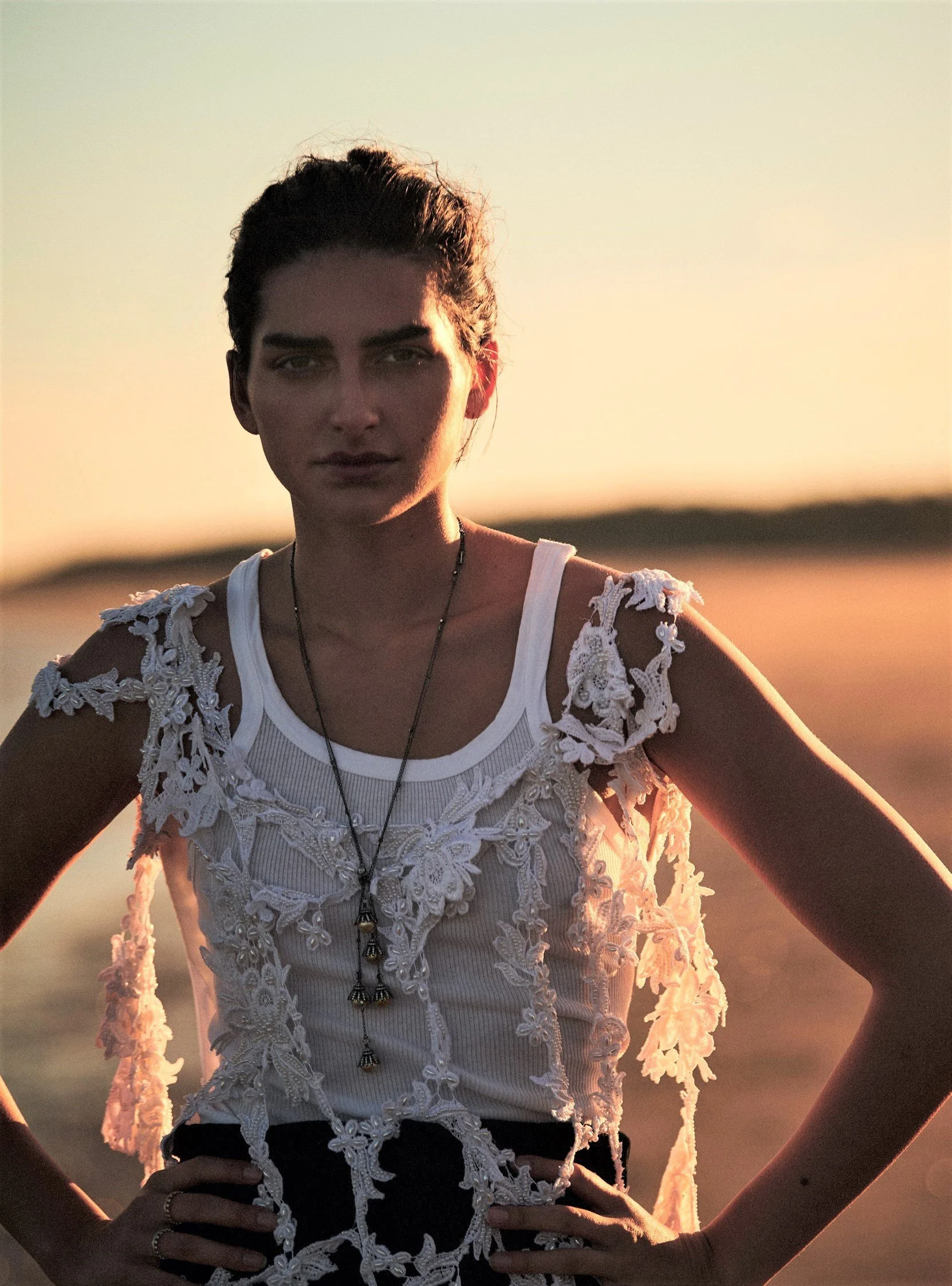 Saffron Vadher Greets a 'New Dawn' by Boo George for Harper's Bazaar UK March 2022