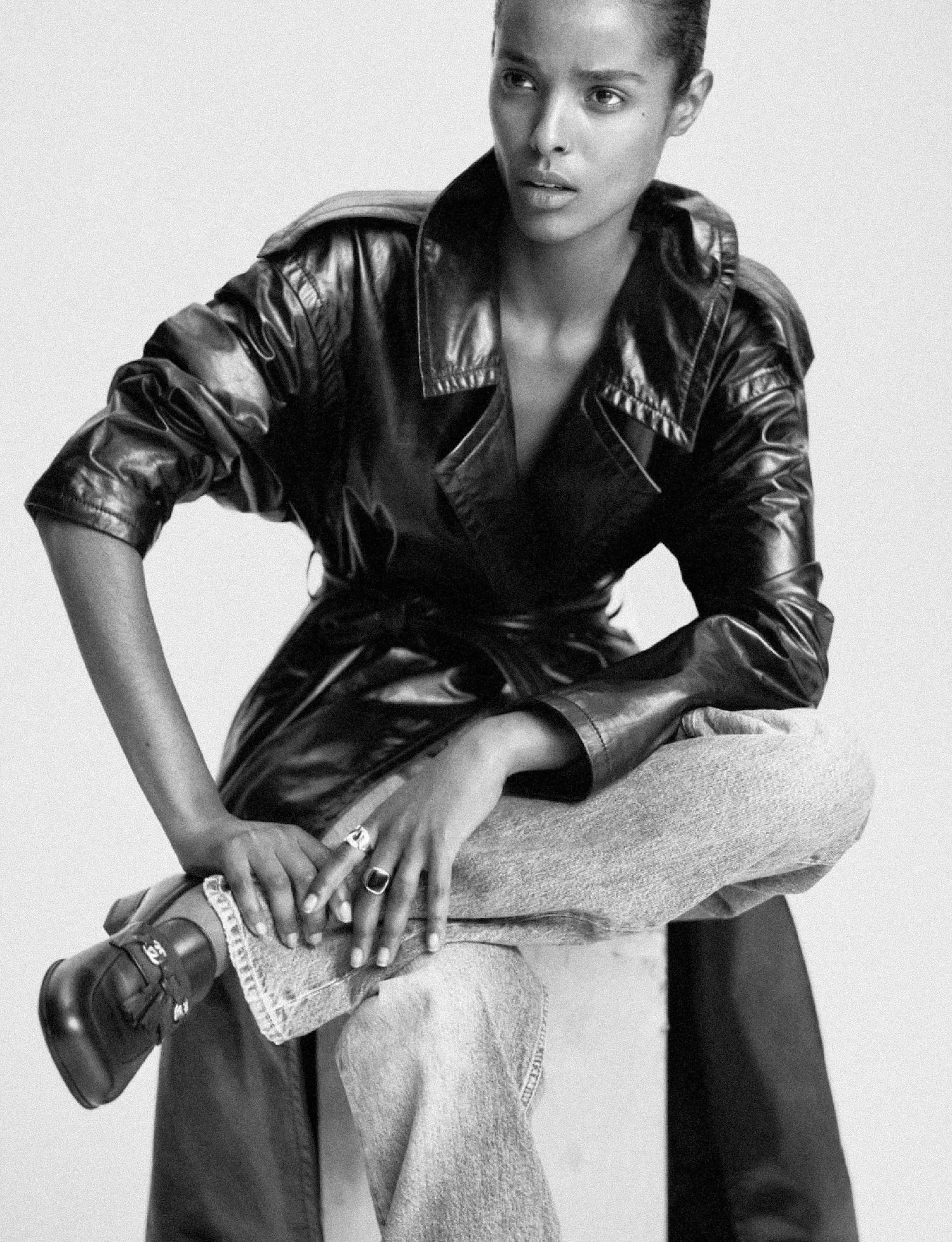 Malika Louback Wears Pure Boys Club Style by Chris Colls in ELLE France August 31, 2023