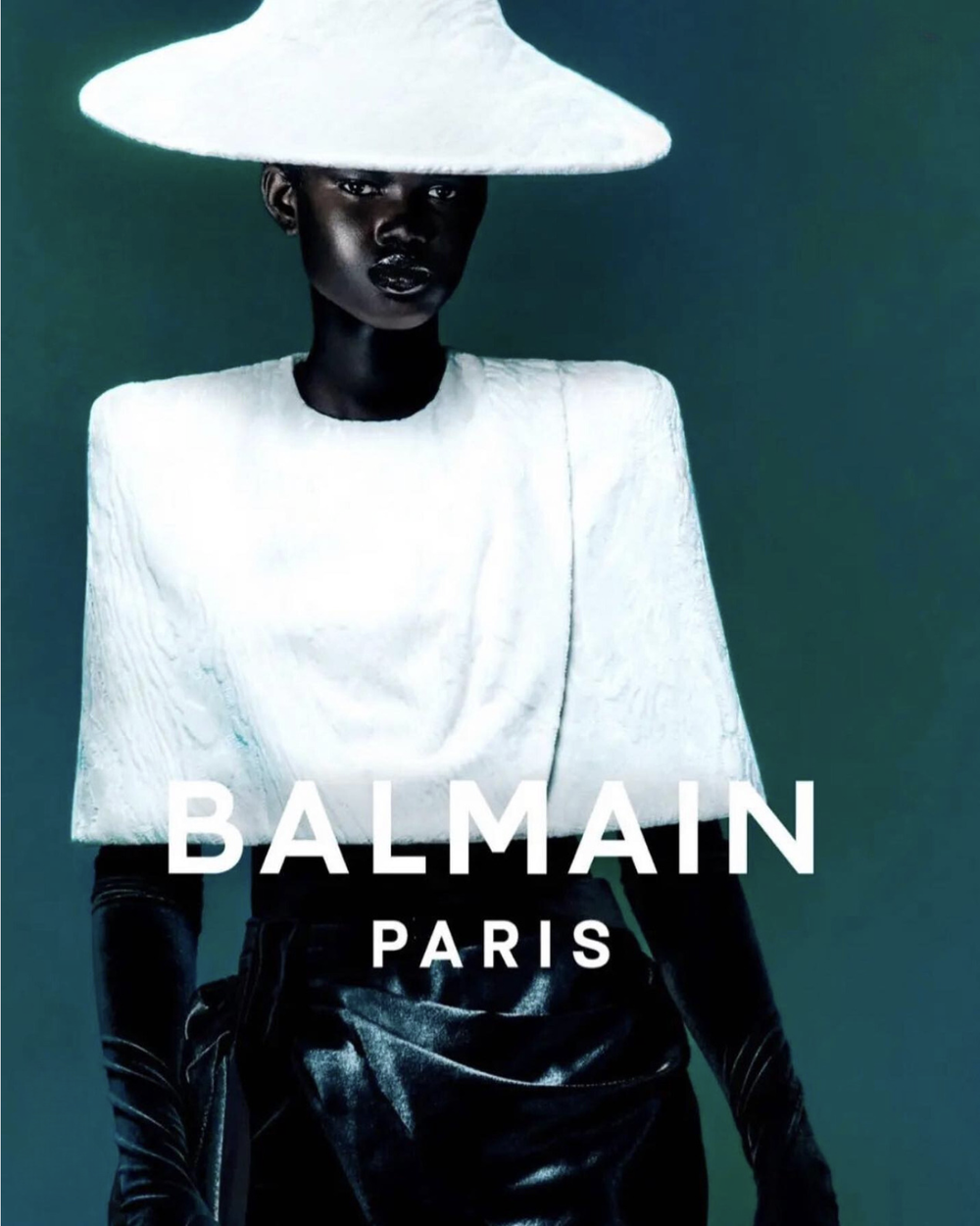 BALMAIN Paris Fall 2023 Campaign Is Sublime Black Beauty on Steroids