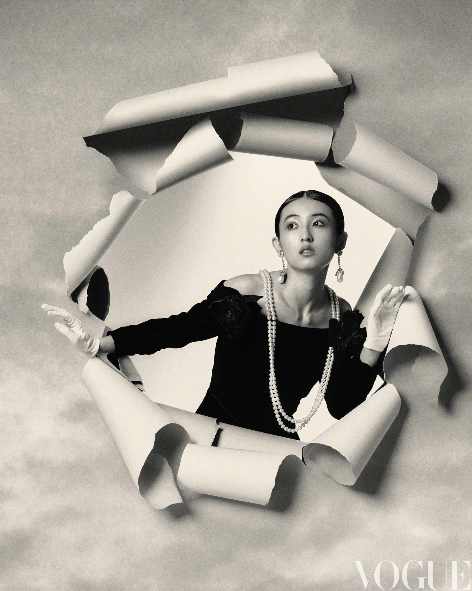 Actor Zhang Zifeng Covers Vogue China October 2023 in 'After Dark' by Annie Lai