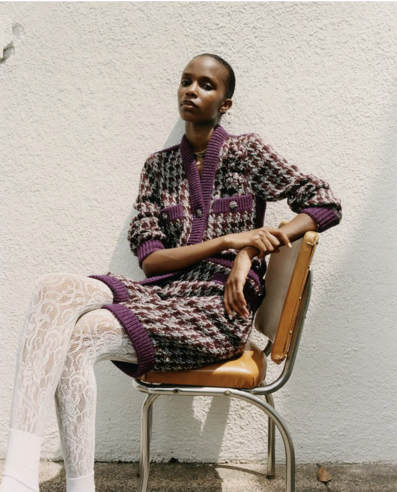 Ornella Umutoni Wears Tweeds and Tartans in T: The New York Times Style Magazine