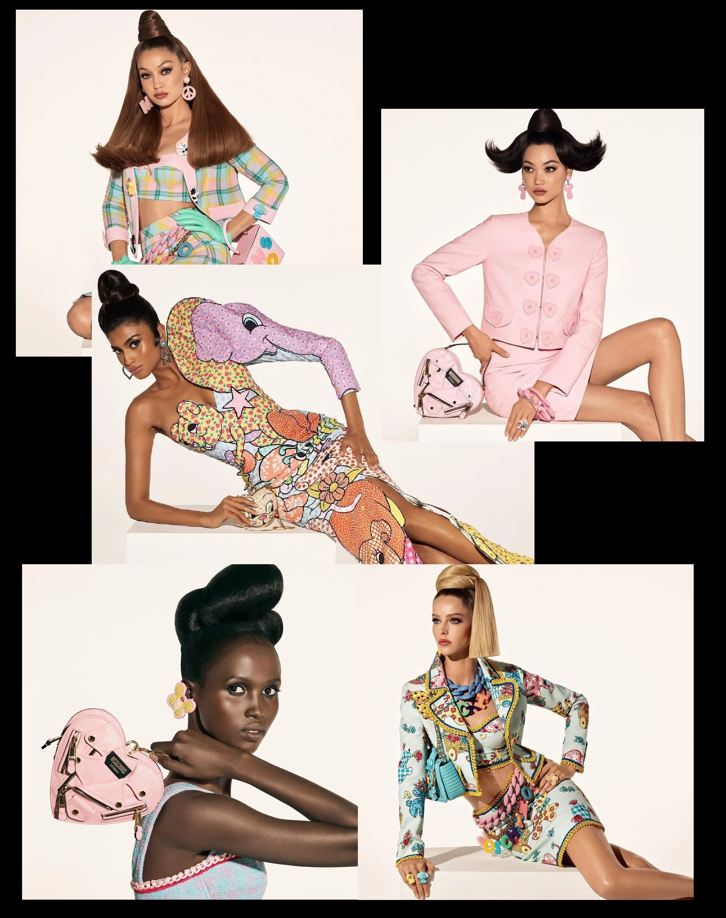 Steven Meisel Captures Abby, Amar, Gigi, Imaan and Mika for Moschino SS-2022 Campaign