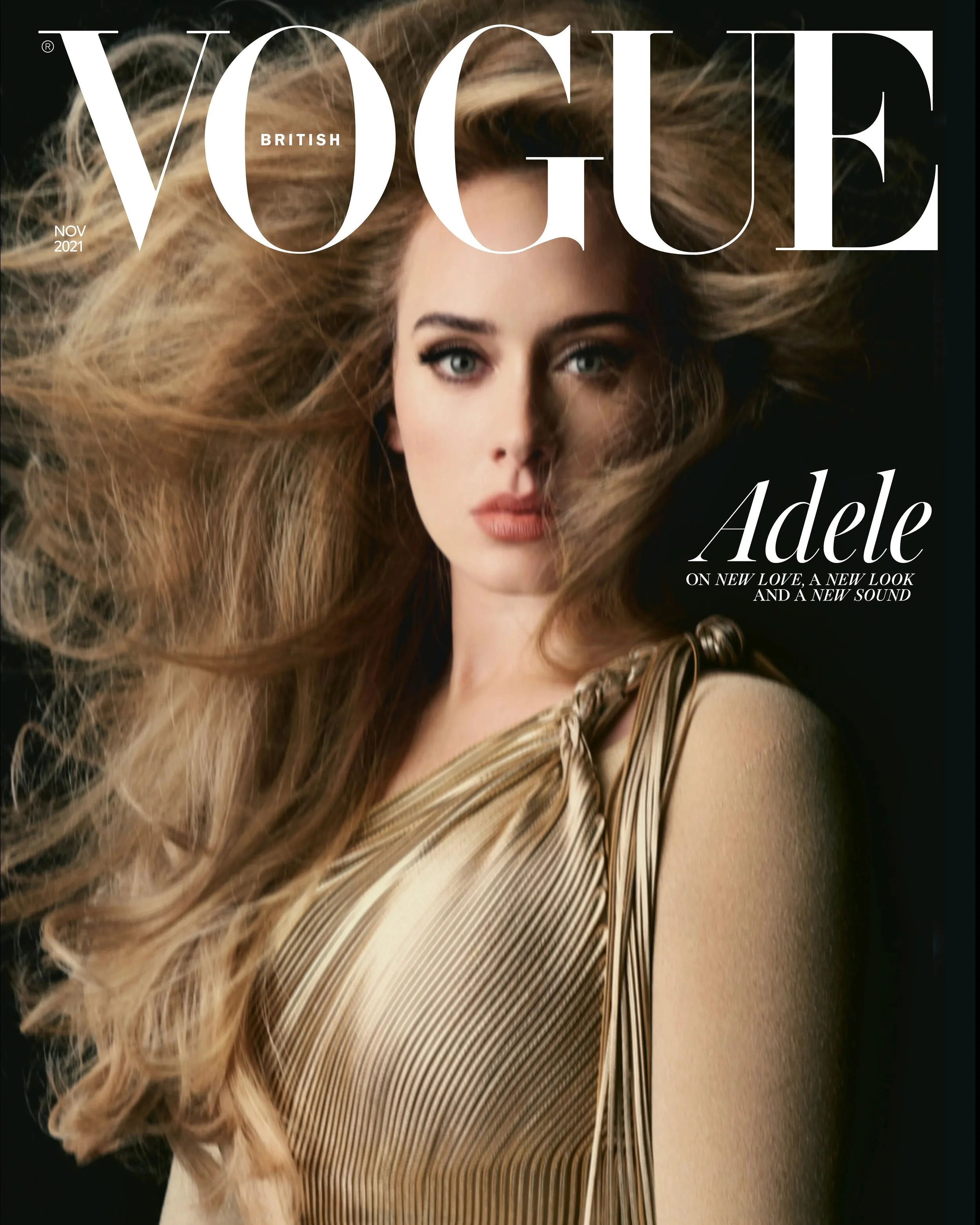 Adele, Reborn in a Transatlantic Vogue Triumph: In Vogue UK November by Steven Meisel 