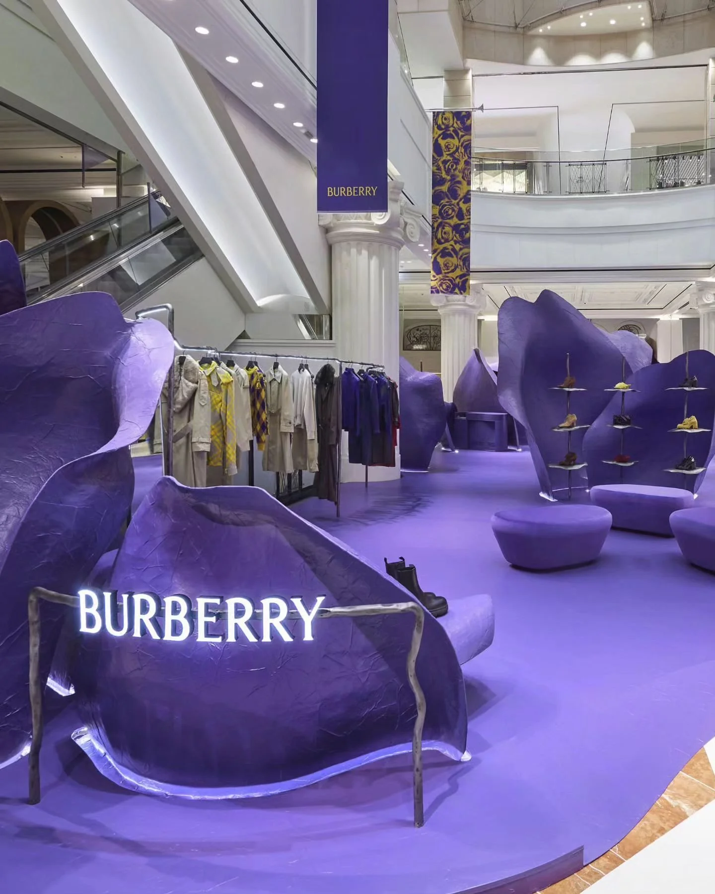 Burberry's New Pop-Ups and Immersive Events Design Live Well in a Psilocybin World