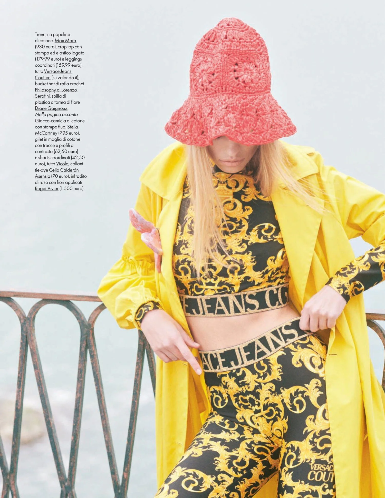 Daphne Groeneveld in Ortigia, Sicily by Laurie Bartley for ELLE Italia June 26, 2021