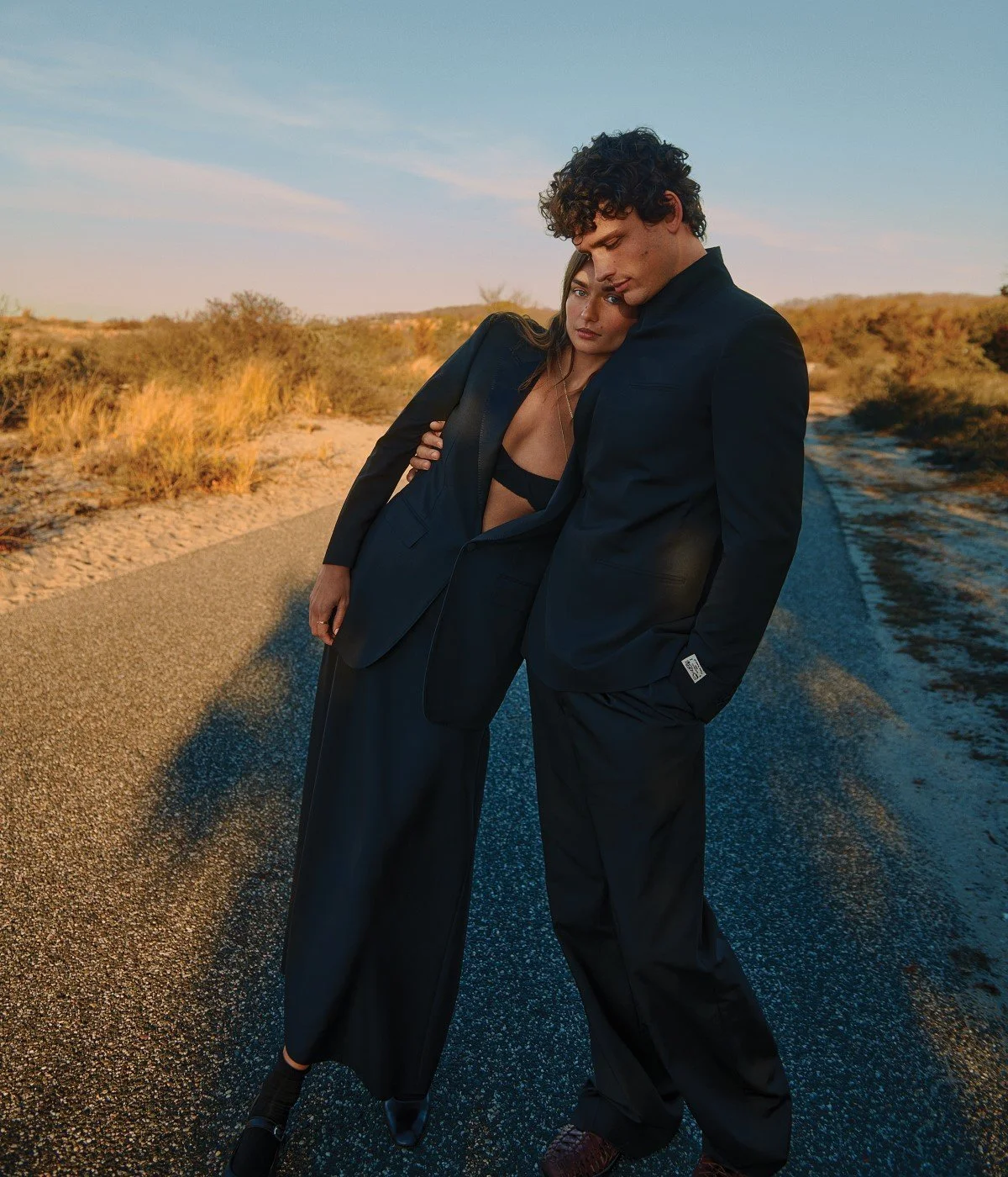 Andreea Diaconu, Simon Nessman by Cass Bird for WSJ Magazine Spring Men's Fashion