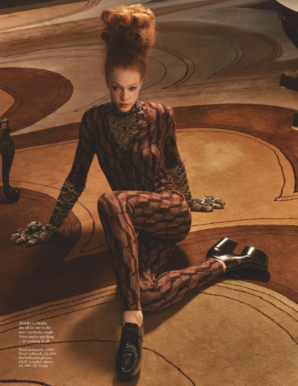 Tianna St Louis Strikes Regal Poses, Lensed by Craig McDean for Vogue UK August