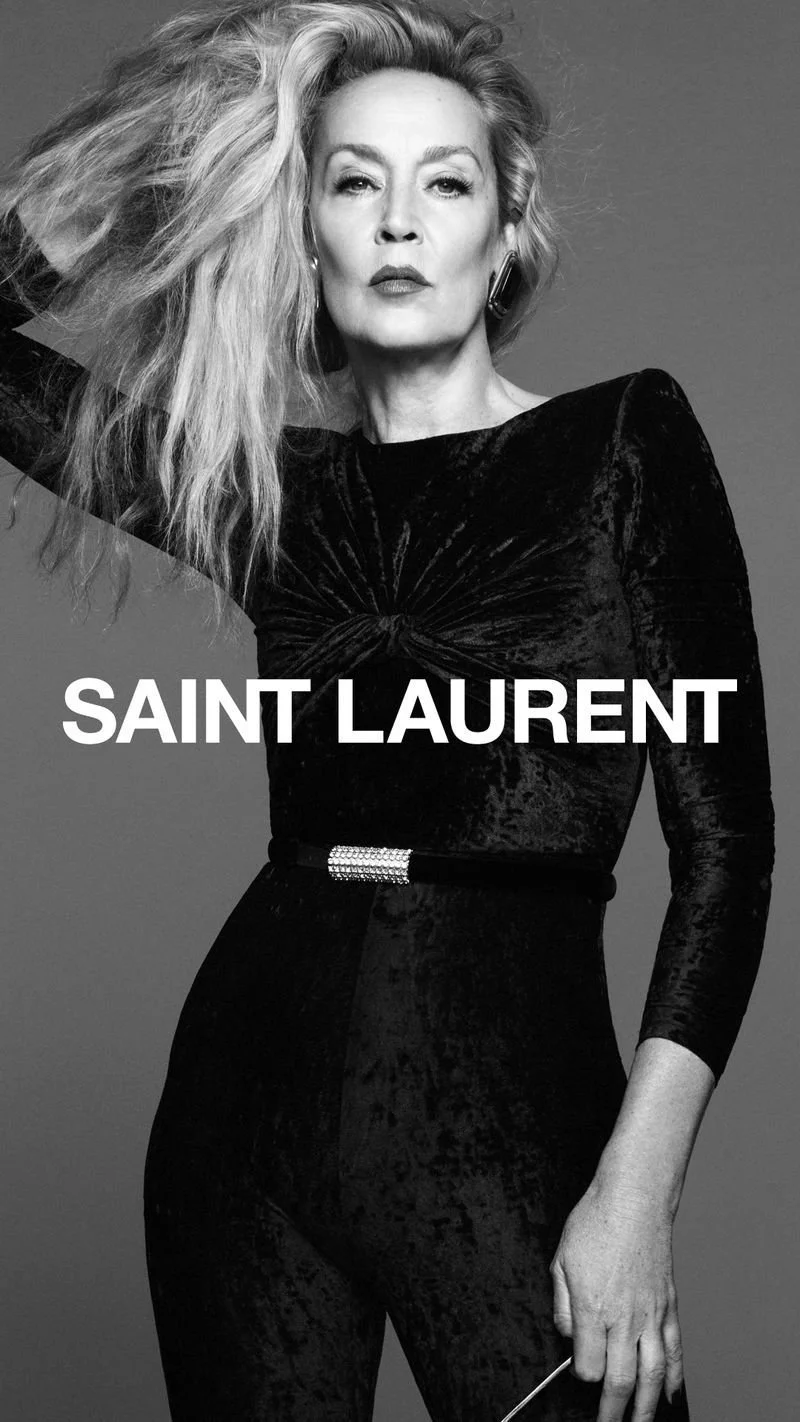 Jerry Hall Fronts Saint Laurent Summer 22 Campaign by David Sims