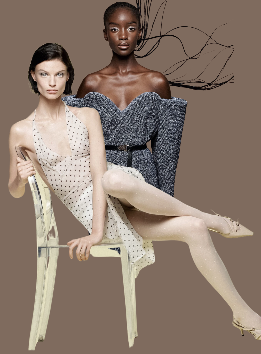 Maty and Mila in 'Sway' Style Lensed by Craig McDean for Harper's Bazaar Italia October 2023