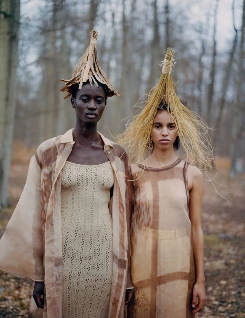 Alex Huanfa Cheng Captures Gaia's Two Beauties Aouatif and Sokhna for Vogue Russia