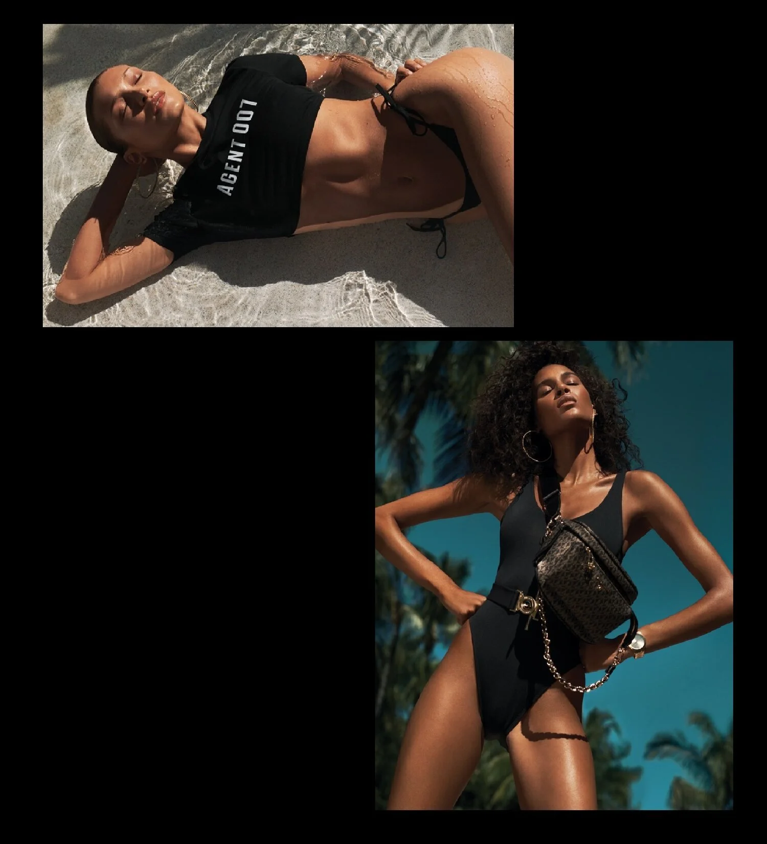 Bella Hadid and Cindy Bruna Sizzle in MICHAEL Michael Kors x 007 Fall 2021 Collab
